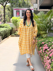 Saffron Breeze Kaftan Kurta