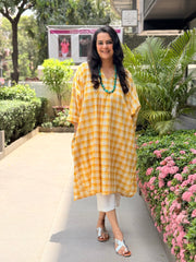 Saffron Breeze Kaftan Kurta