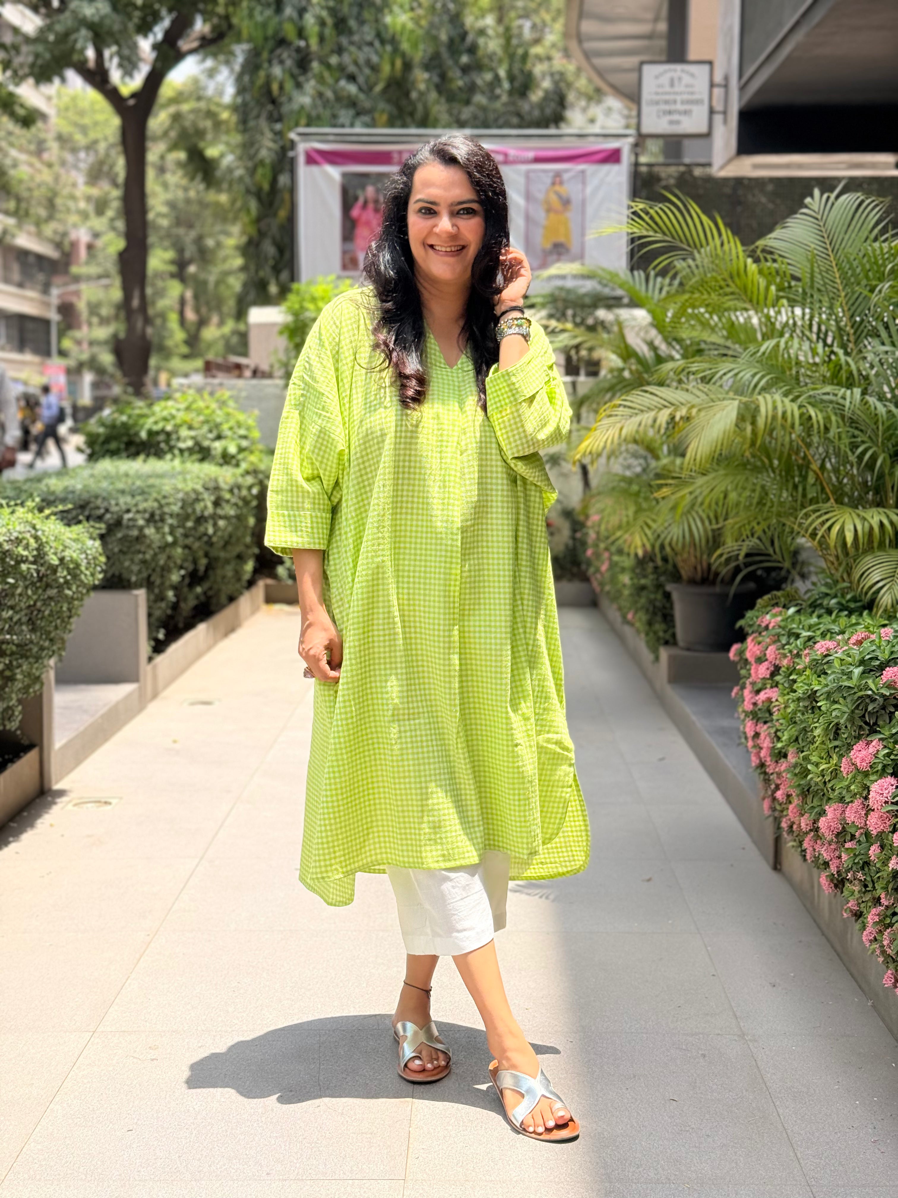 The Matcha Kaftan Kurta