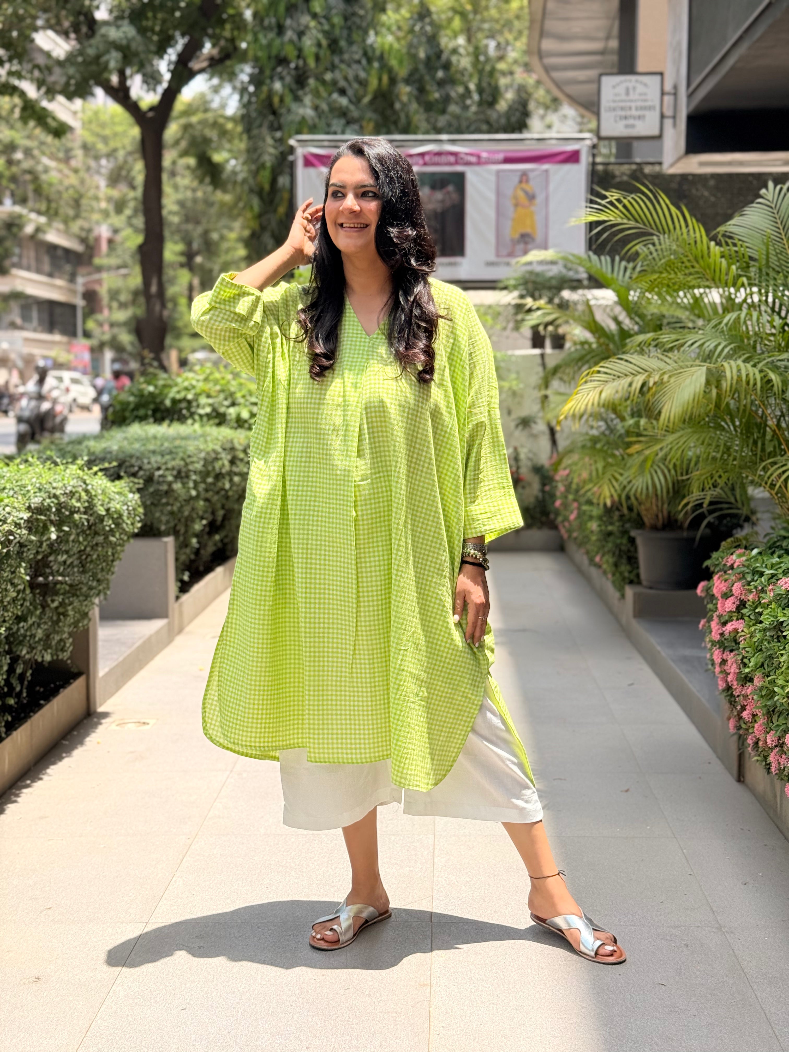 The Matcha Kaftan Kurta