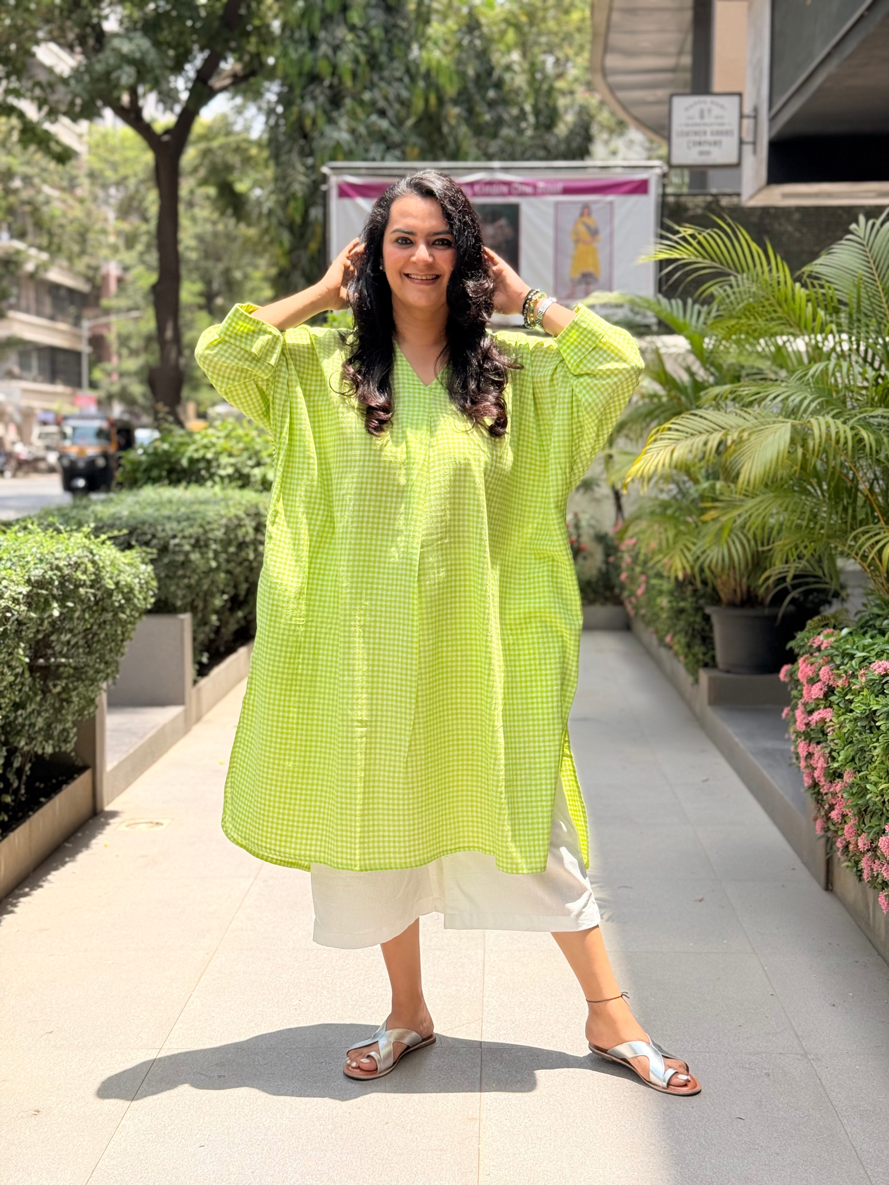The Matcha Kaftan Kurta