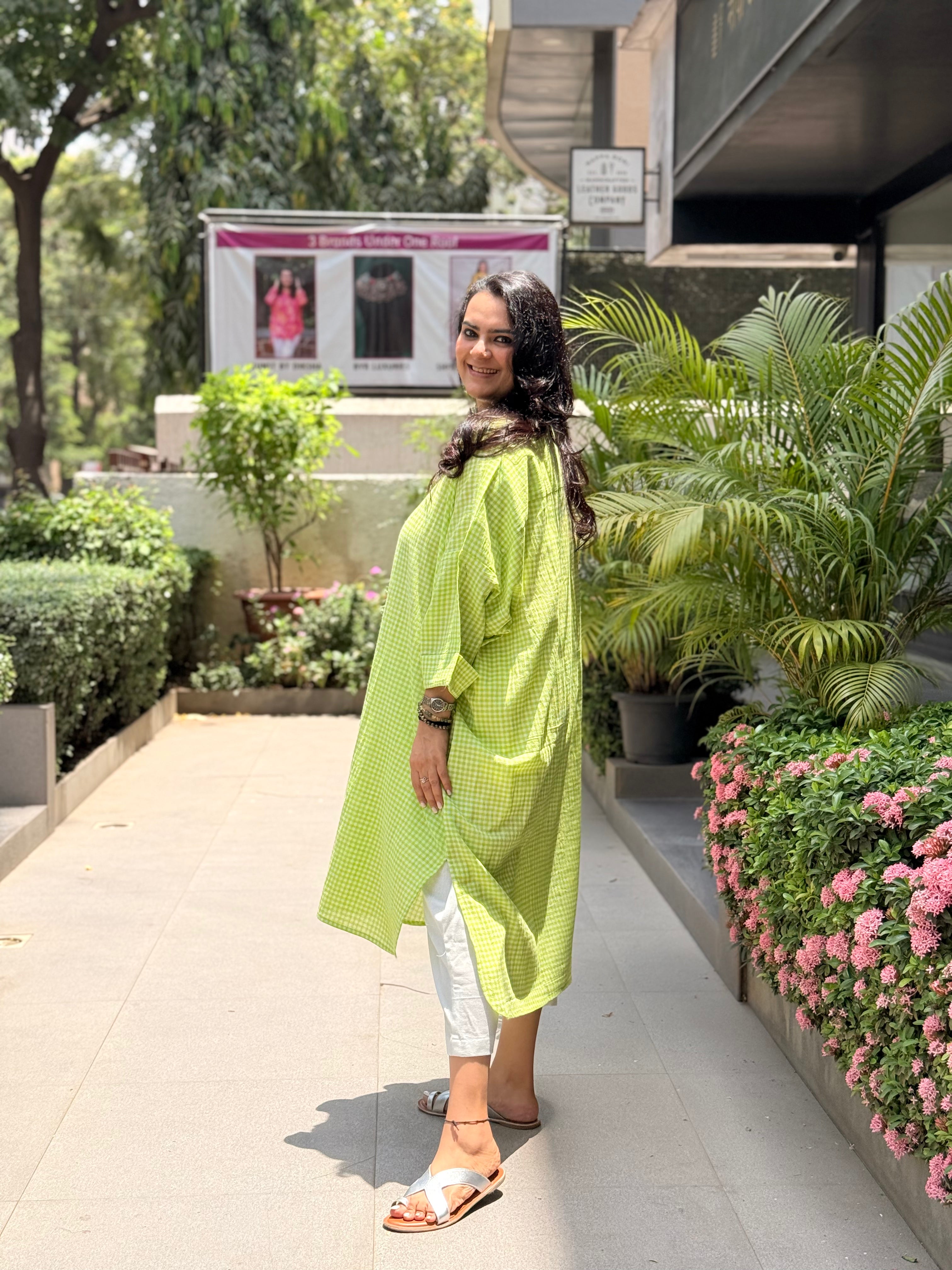 The Matcha Kaftan Kurta