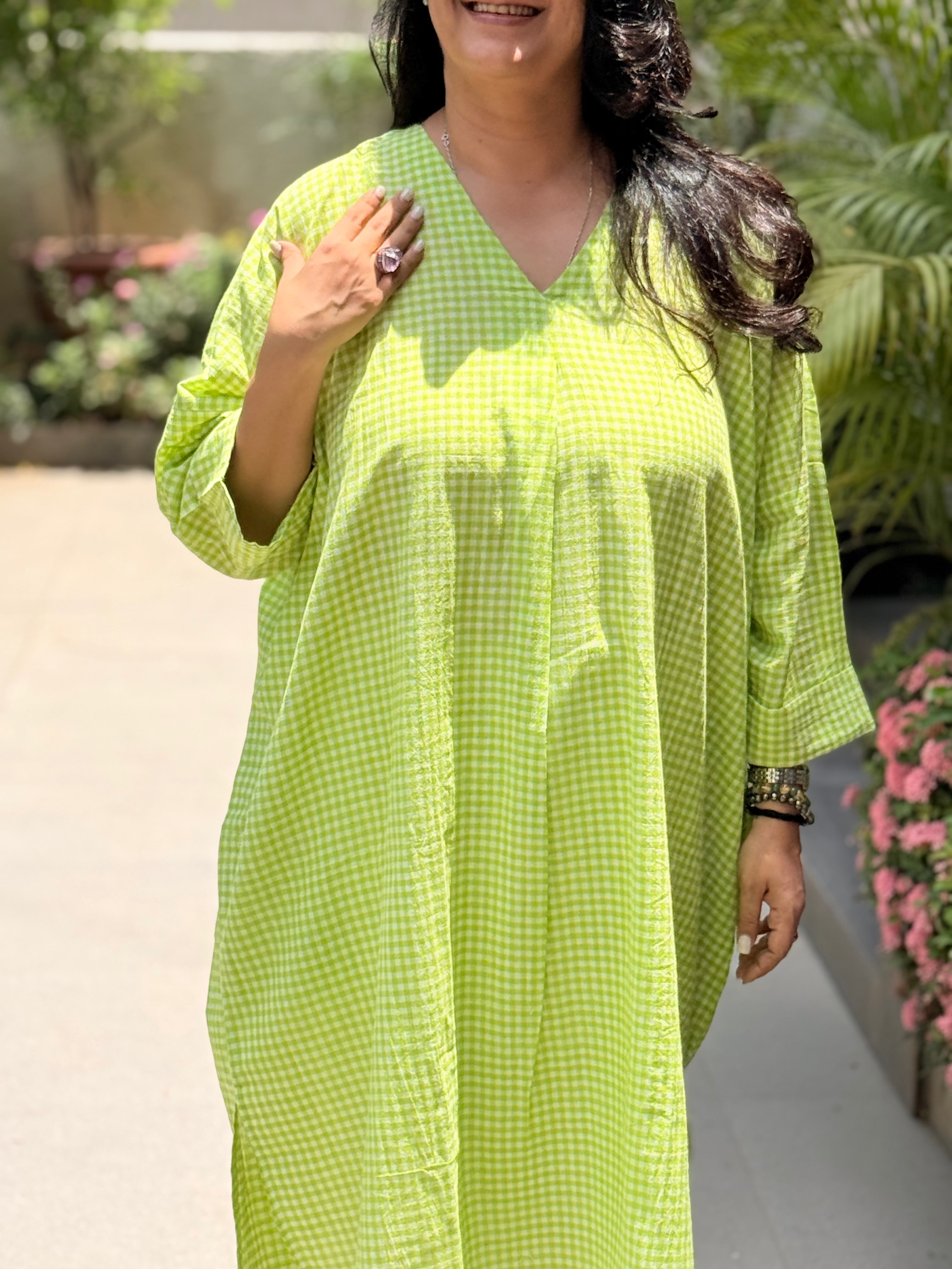 The Matcha Kaftan Kurta