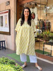 Sukoon Kurta - Lemon