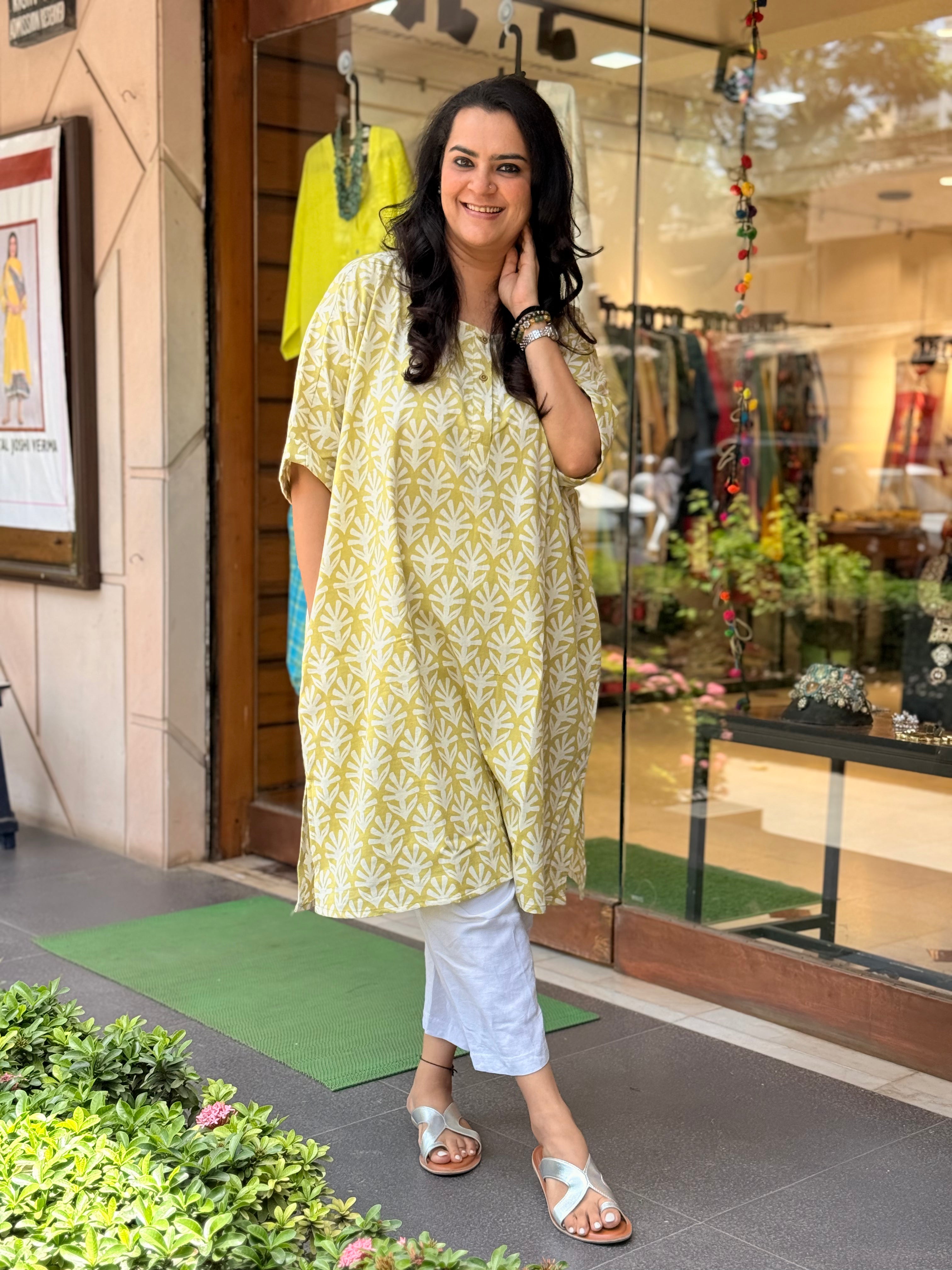 Sukoon Kurta - Lemon