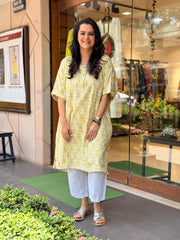 Sukoon Kurta - Lemon