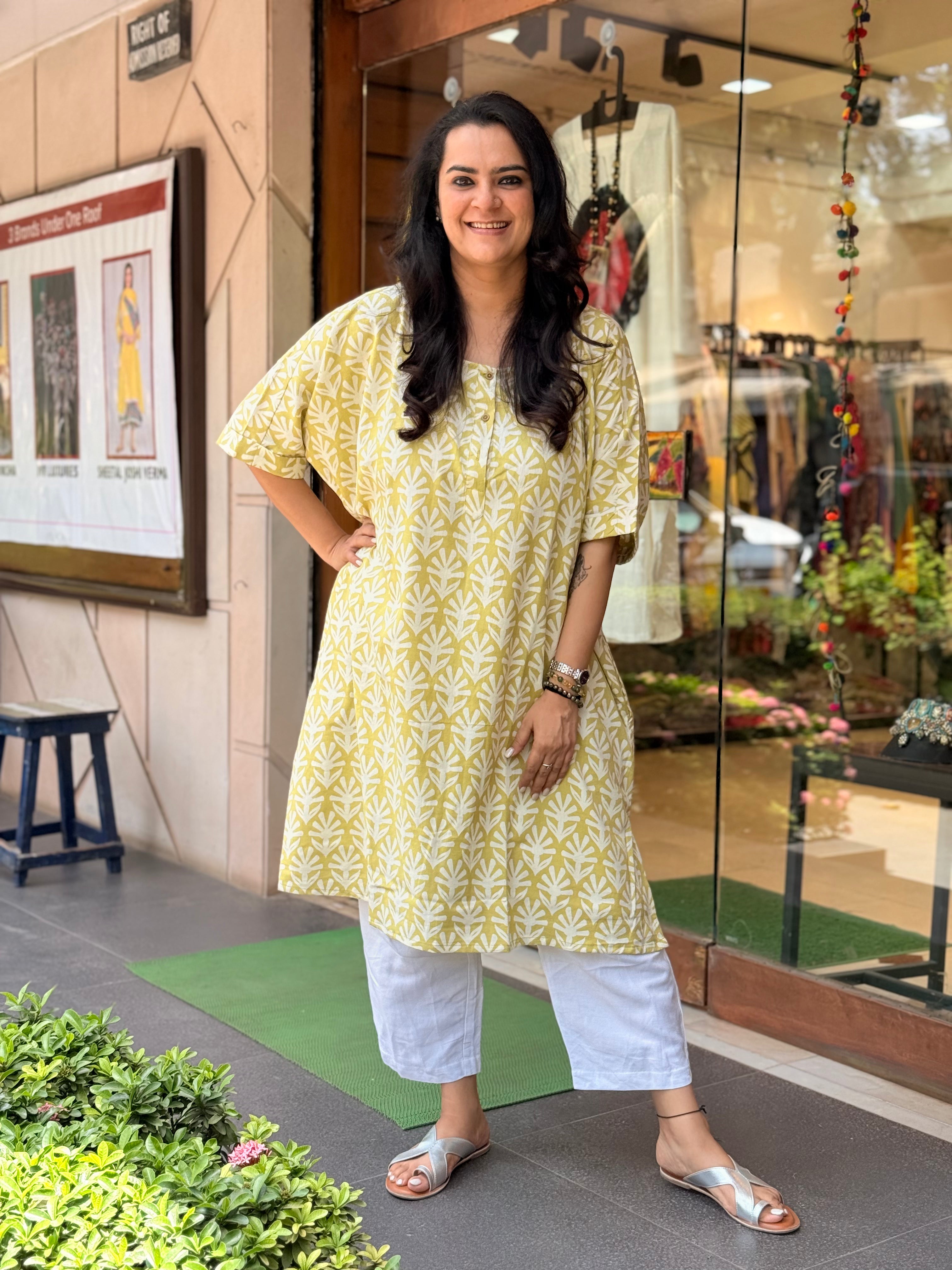 Sukoon Kurta - Lemon
