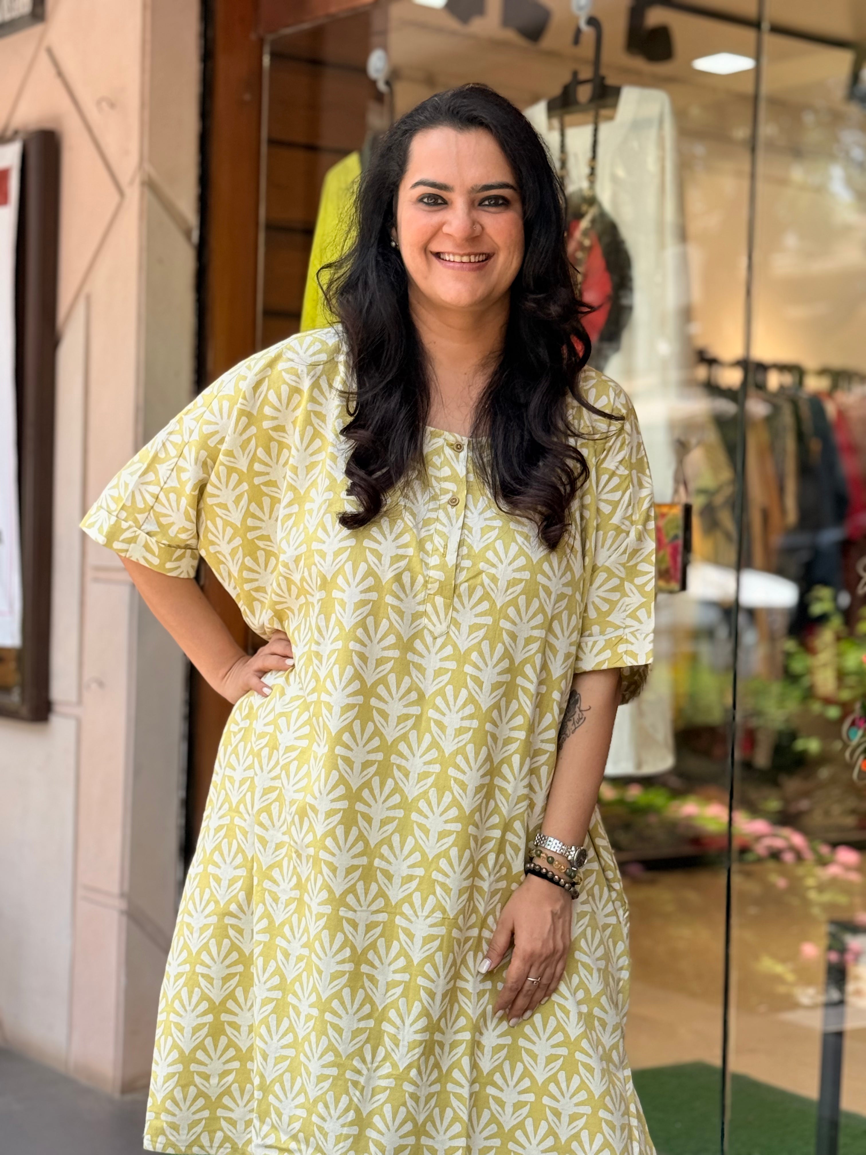 Sukoon Kurta - Lemon