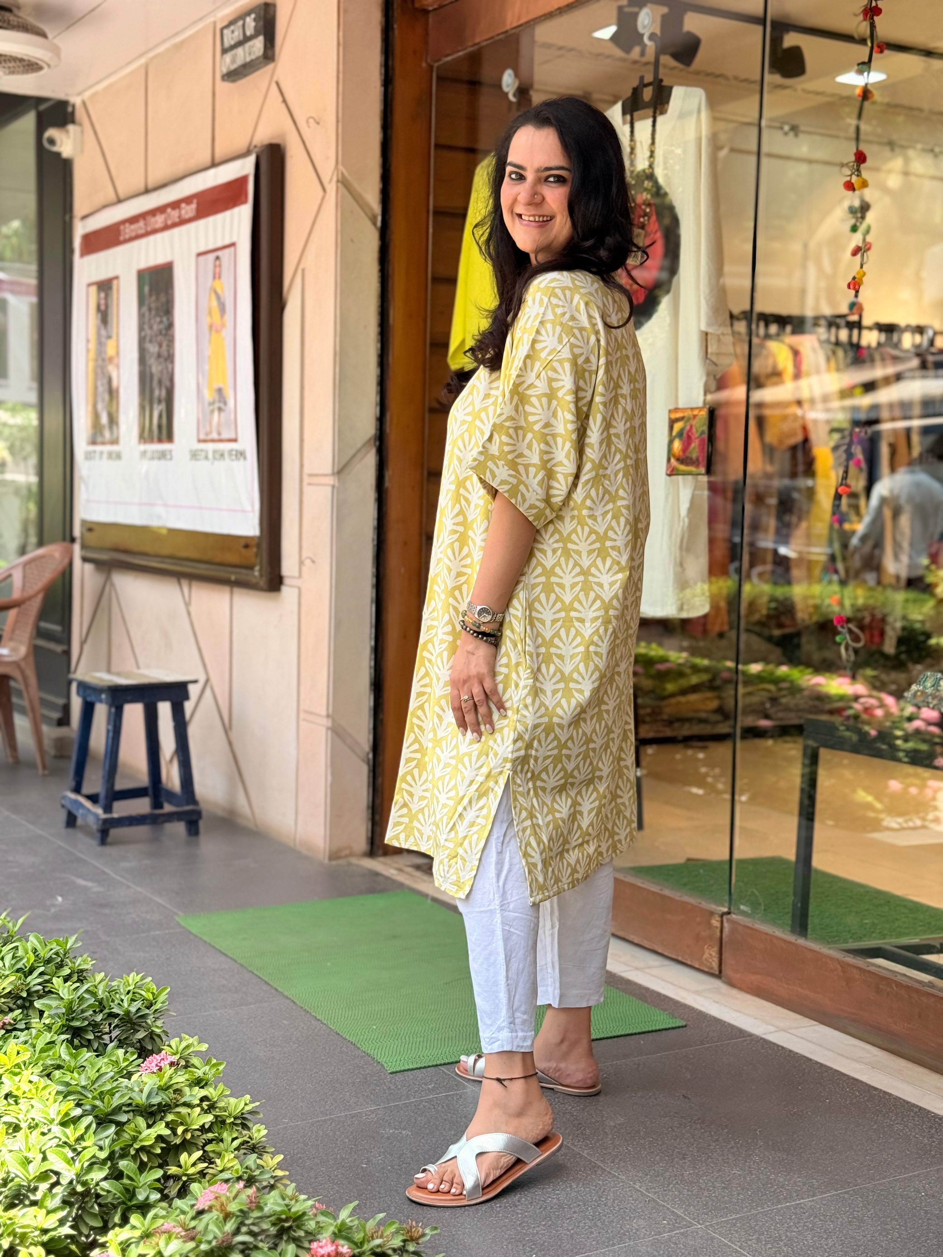 Sukoon Kurta - Lemon
