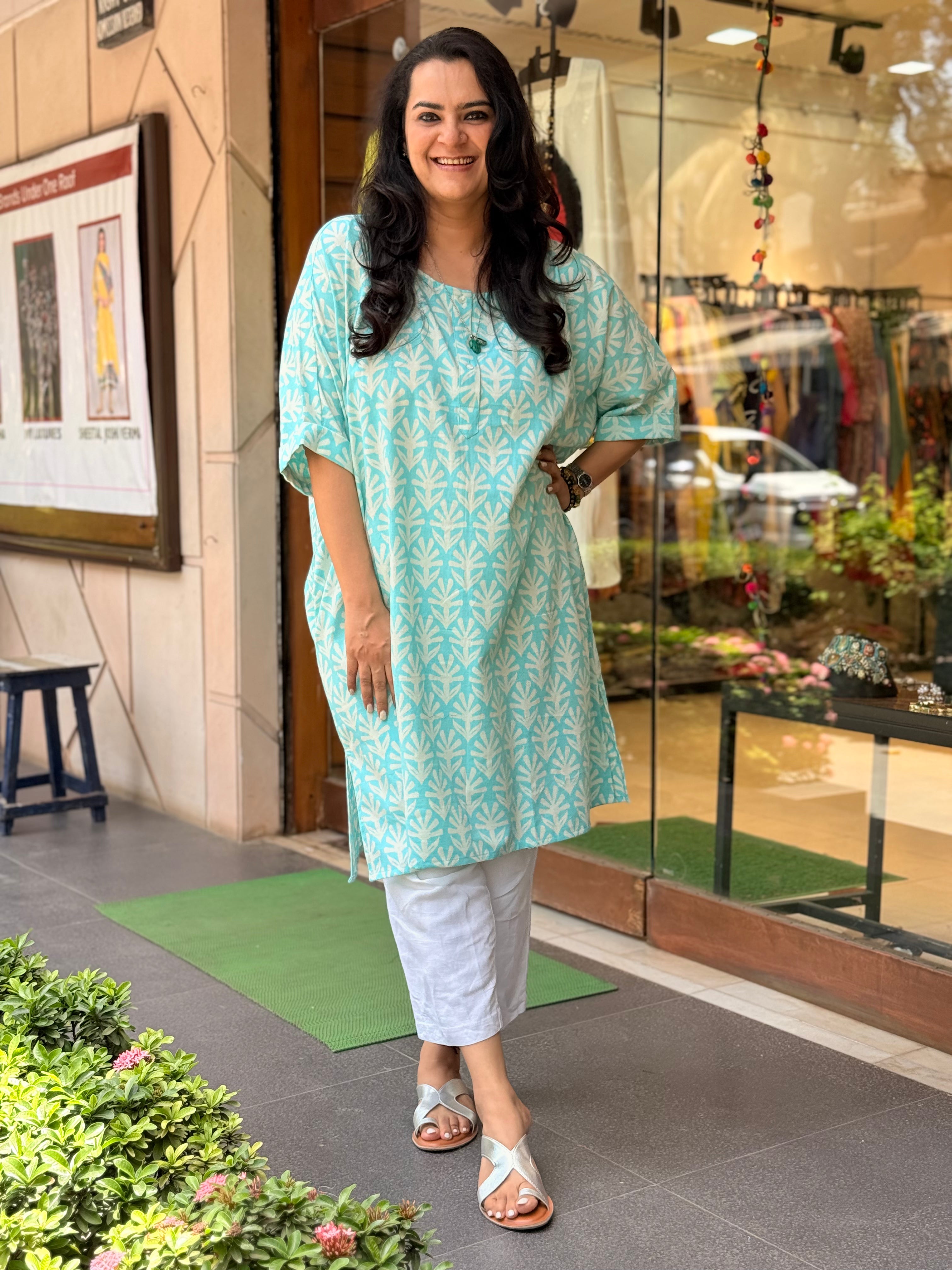 Sukoon Kurta  - Sky Blue