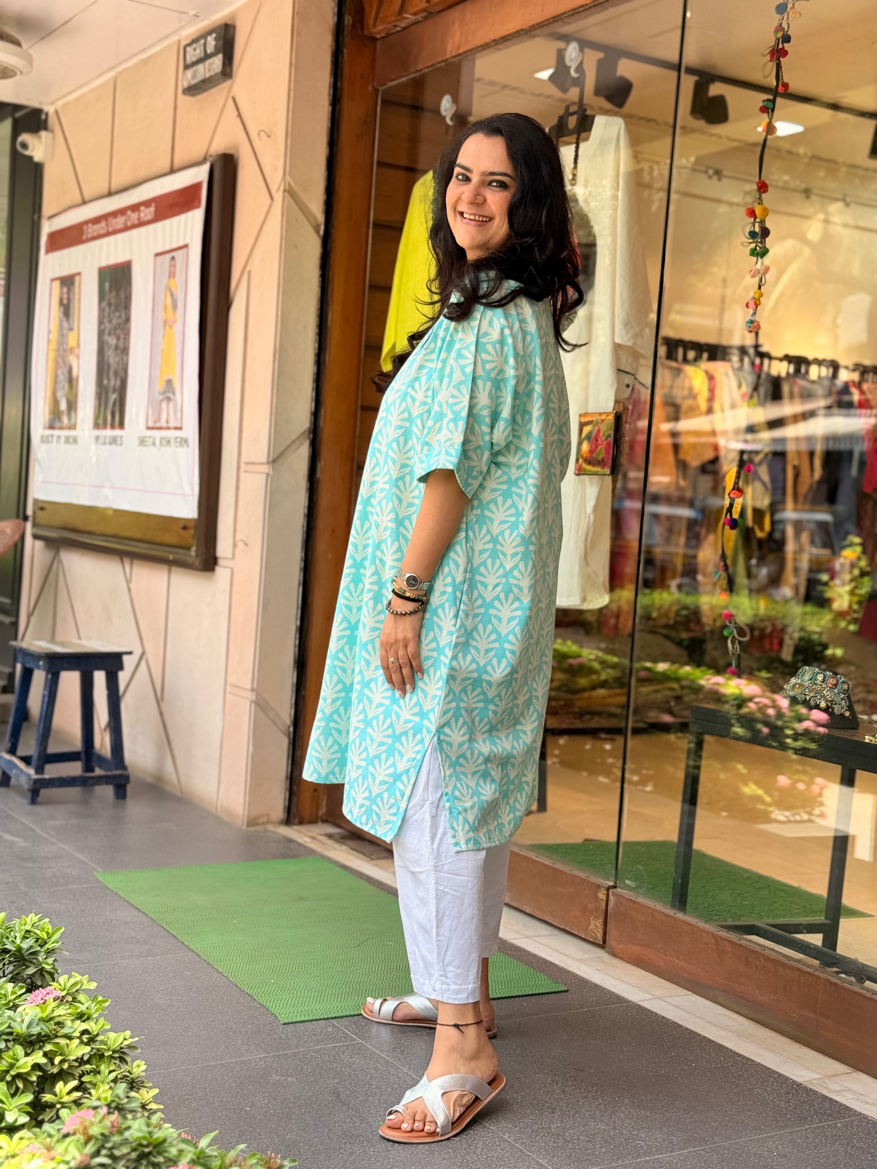 Sukoon Kurta  - Sky Blue