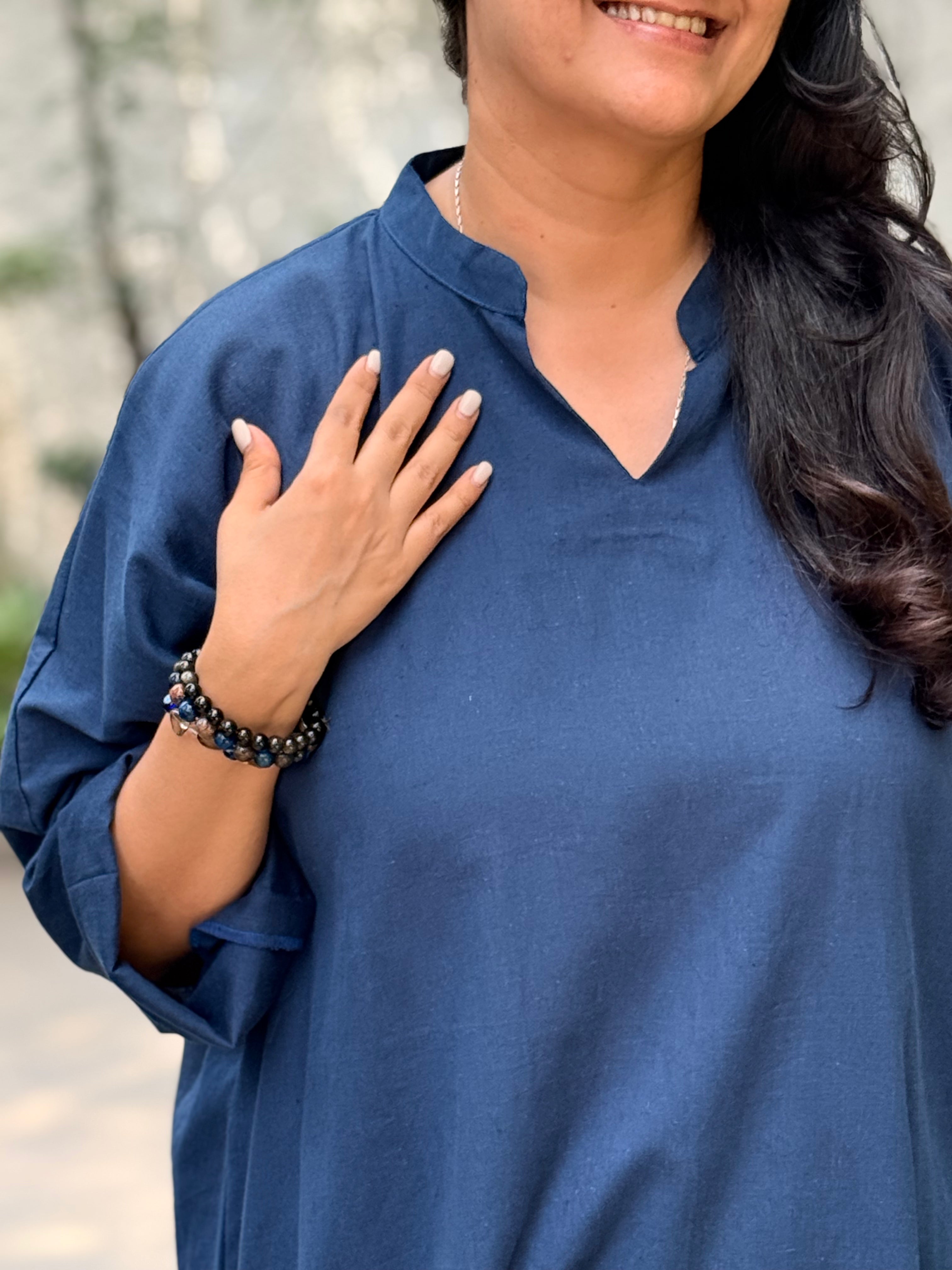 Cotton Calm Edit - Navy