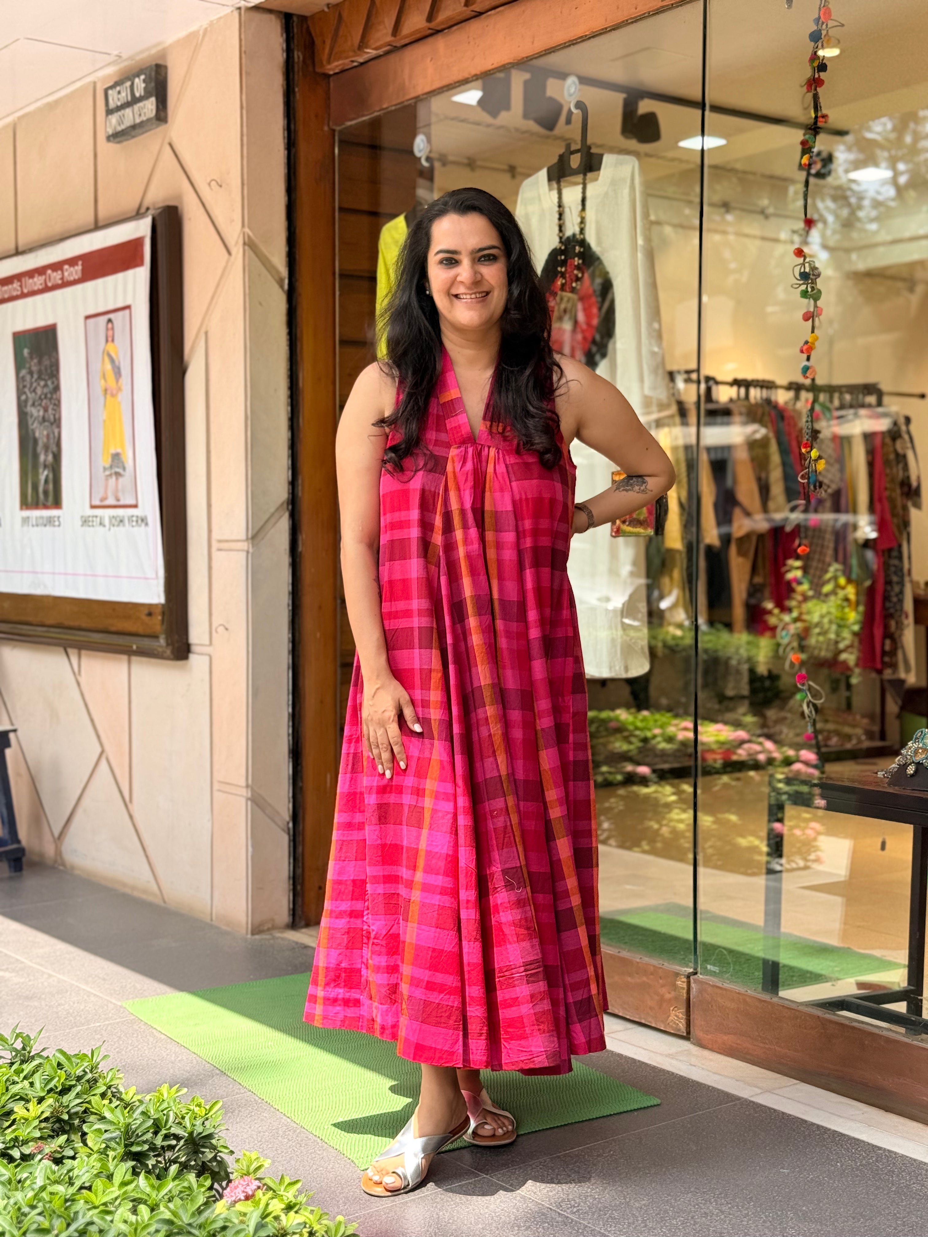 Surkh Dress  - Madras Checks