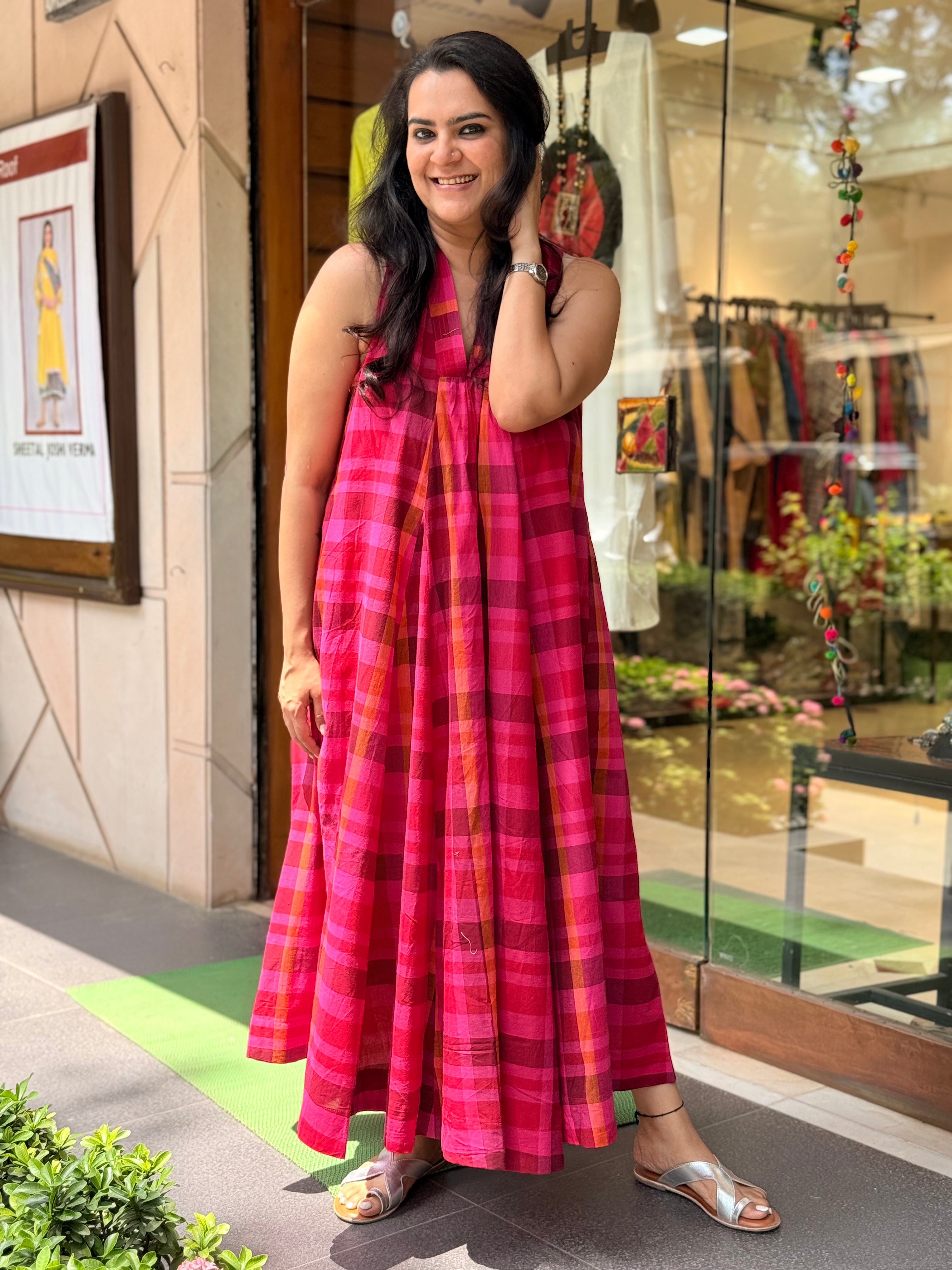 Surkh Dress  - Madras Checks