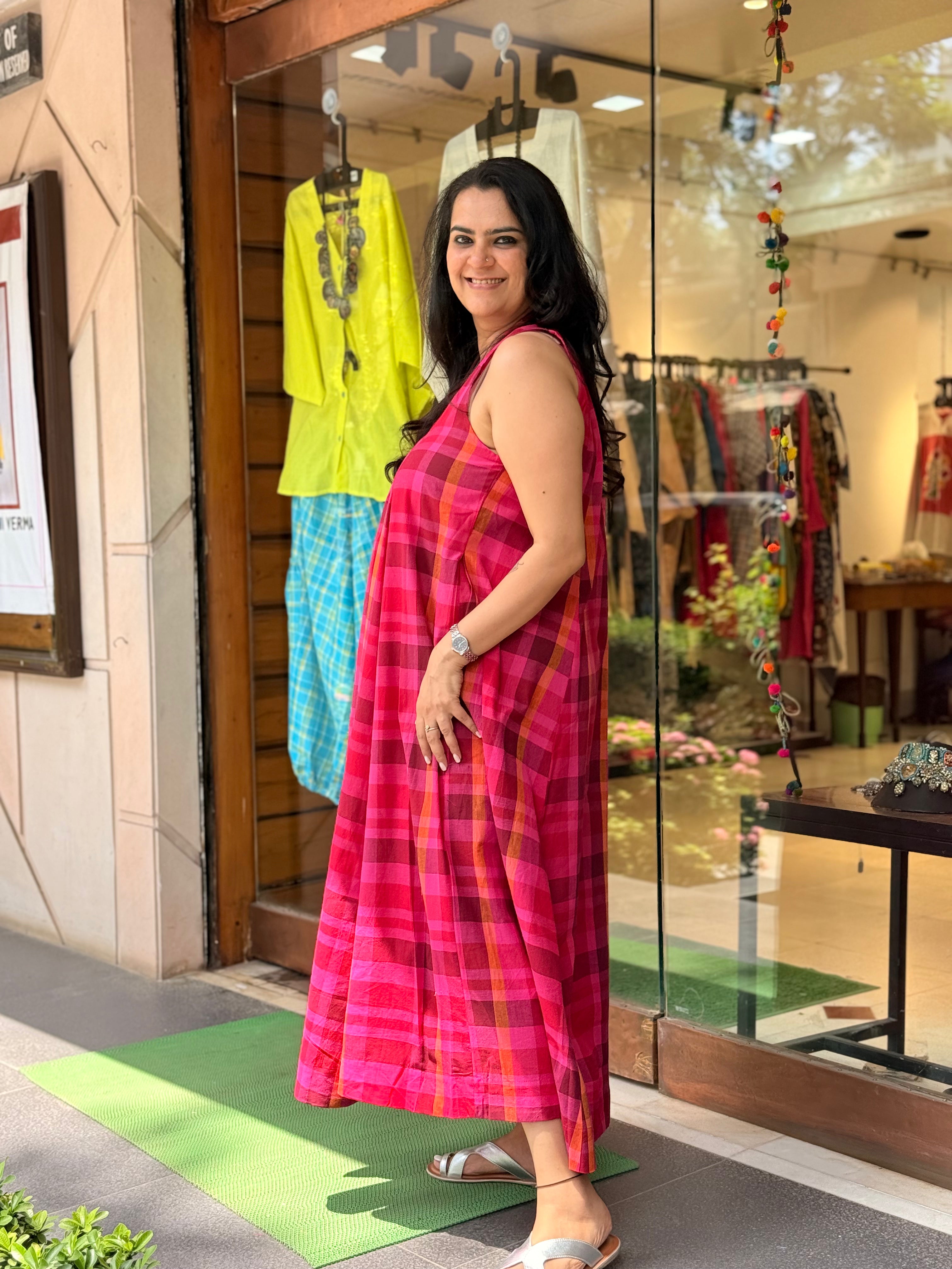 Surkh Dress  - Madras Checks
