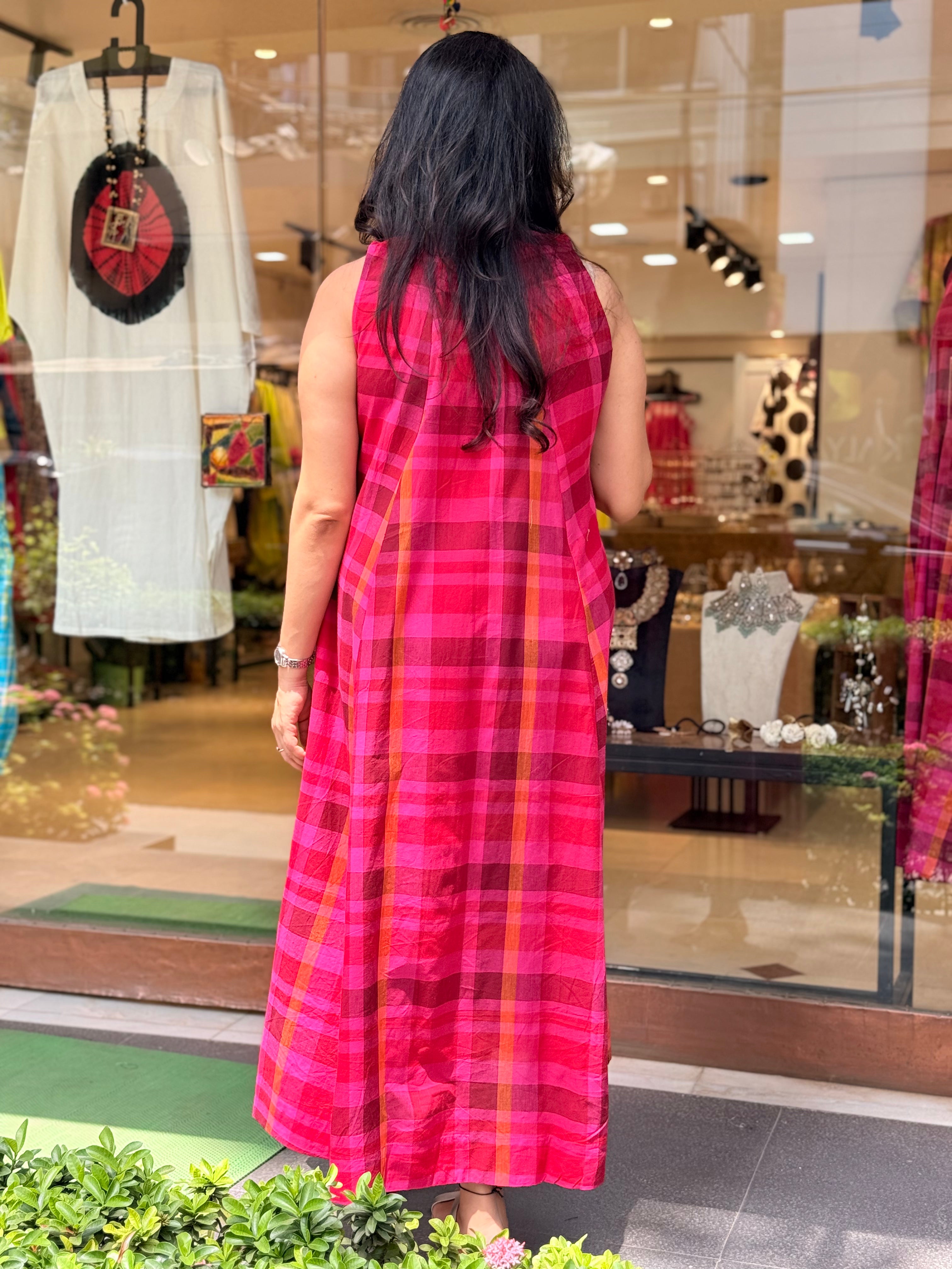 Surkh Dress  - Madras Checks