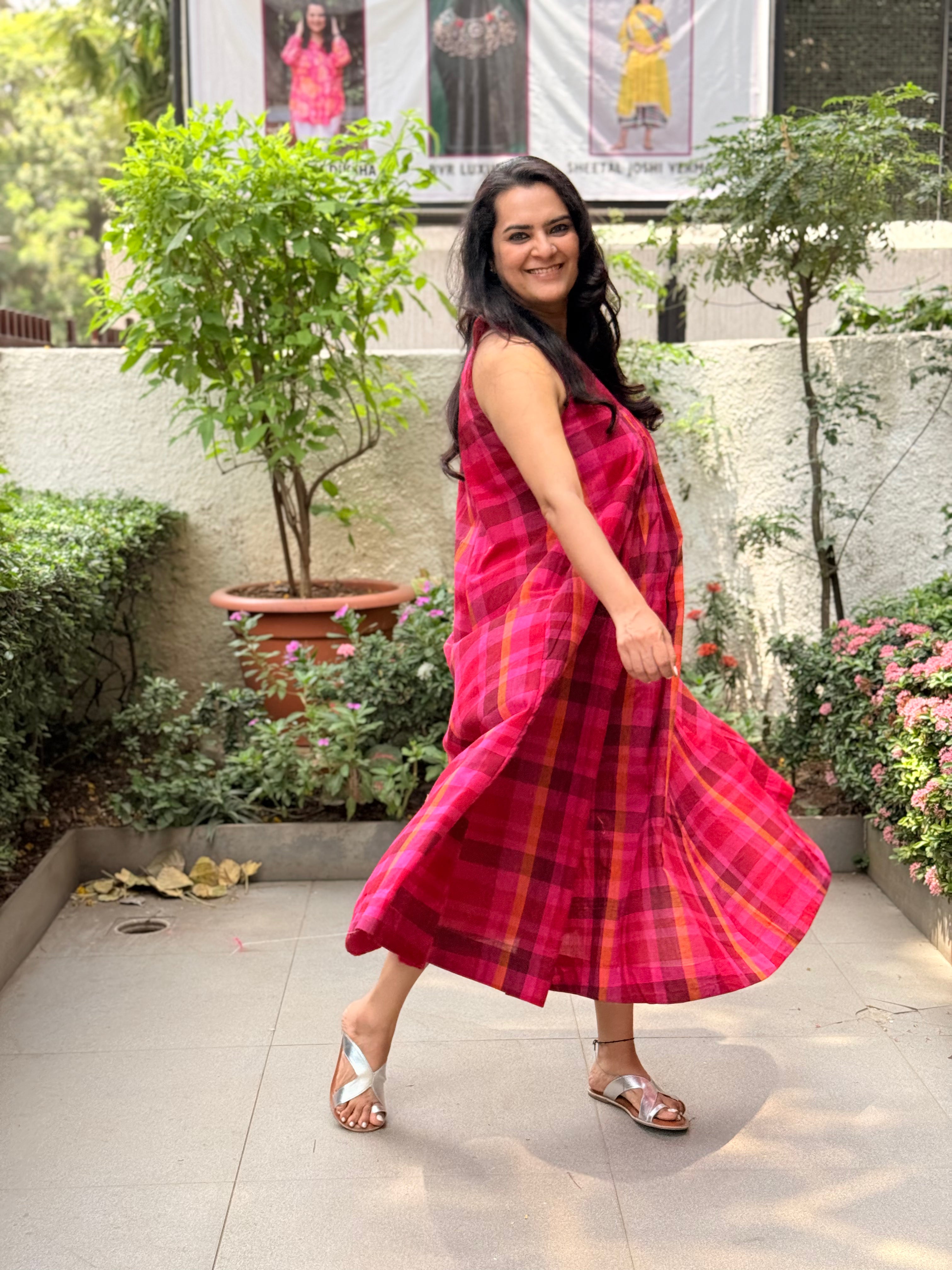 Surkh Dress  - Madras Checks