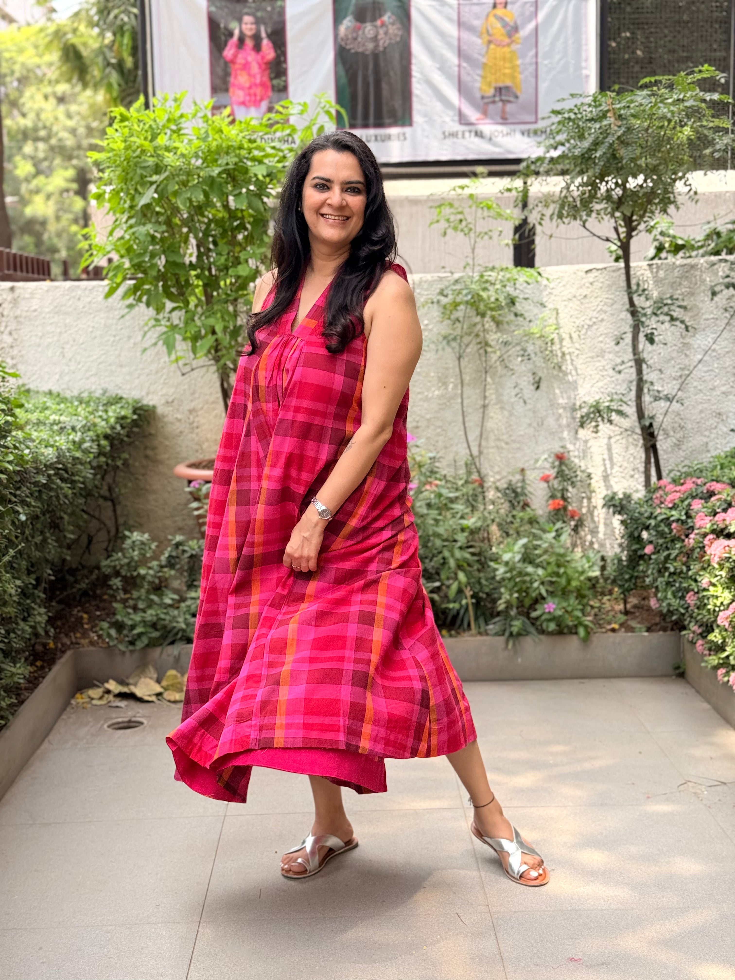 Surkh Dress  - Madras Checks
