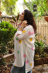 Polka Antifit High Low Shirt
