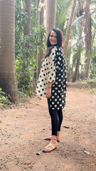 Dual Dot Antifit Shirt Black White