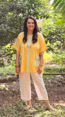 Pastel Drift Kaftan Shirt Yellow
