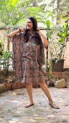 Kalamkari Cowl Dress