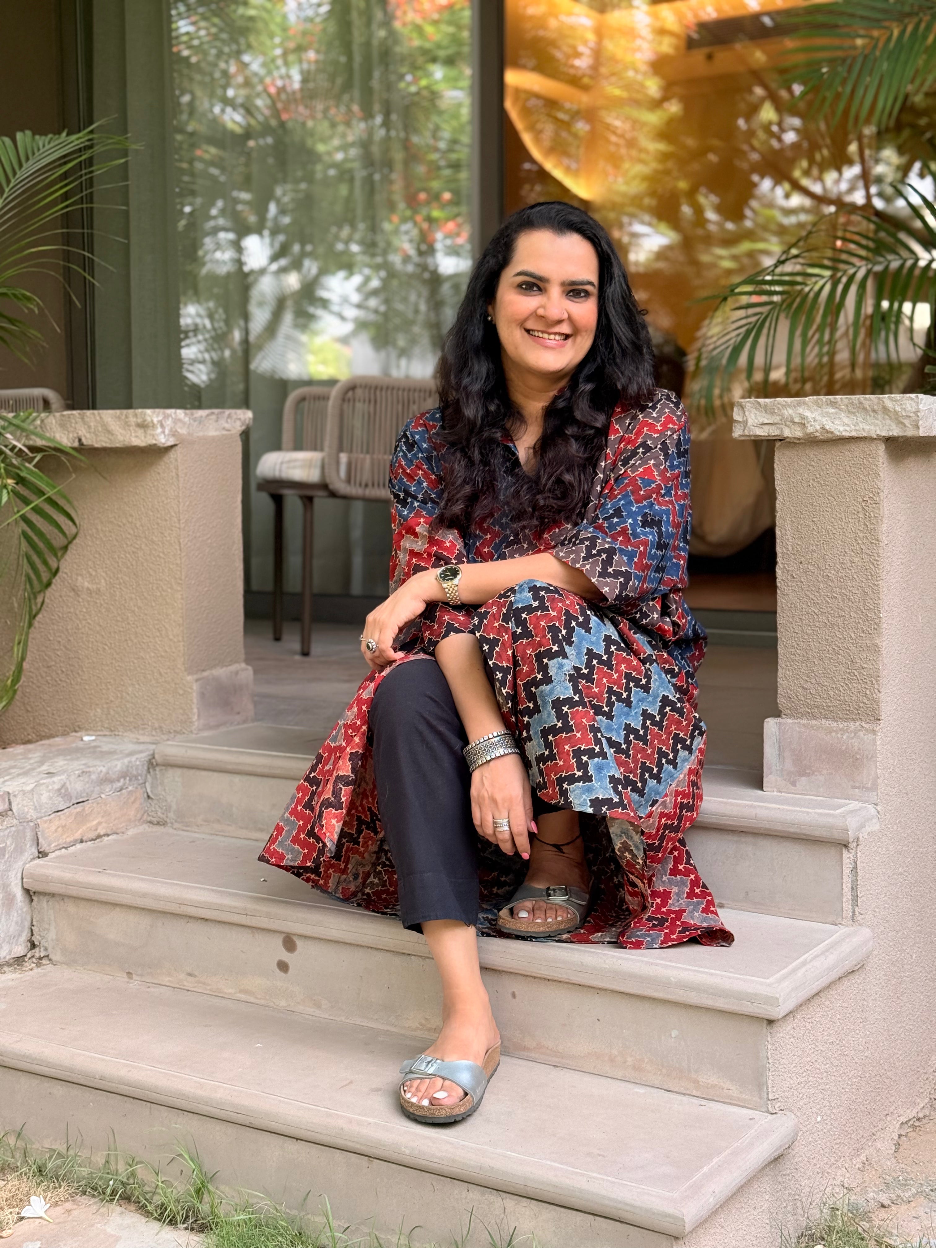 Ajrak Chevron Antifit Kurta