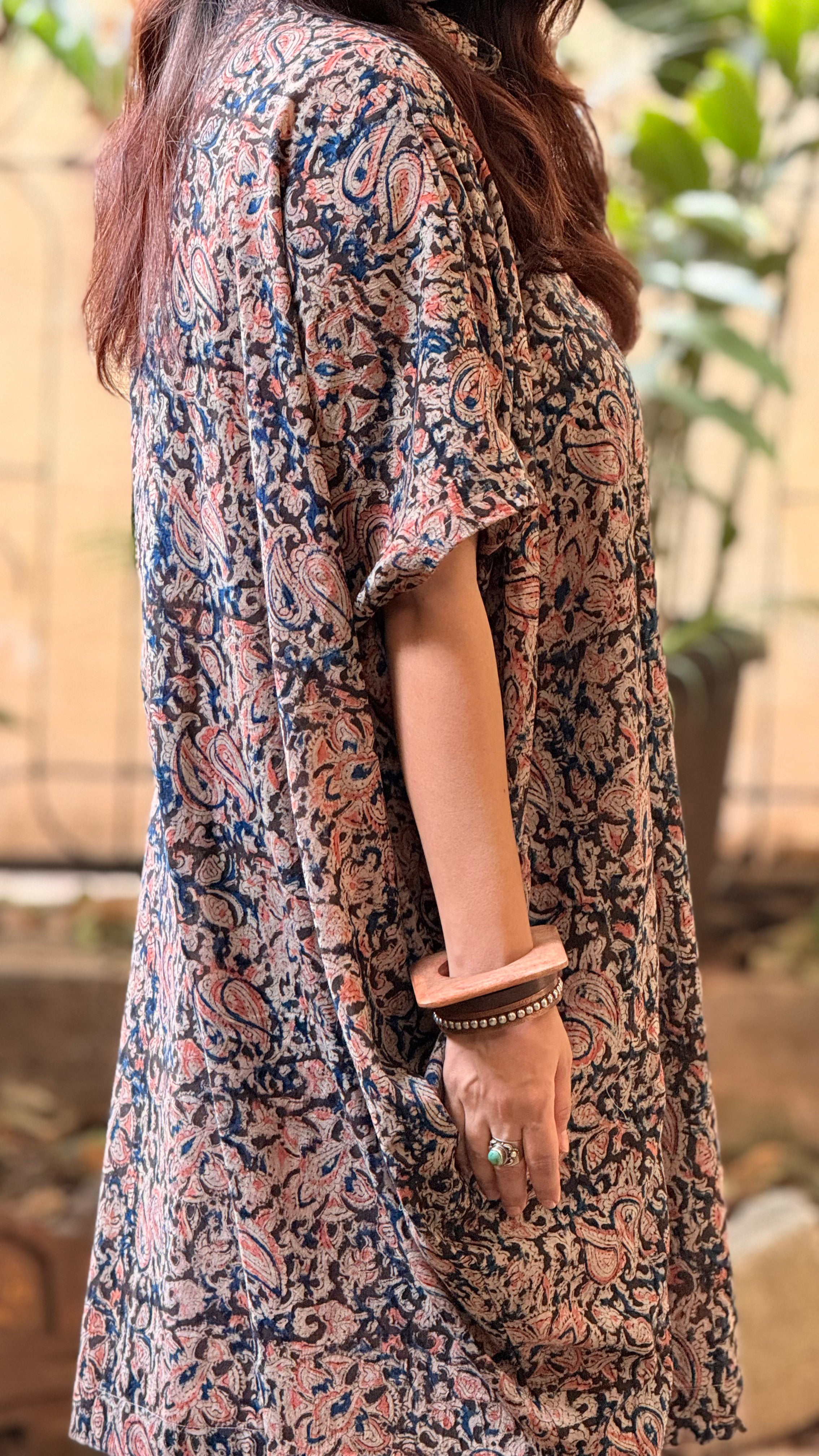 Kalamkari Cowl Dress