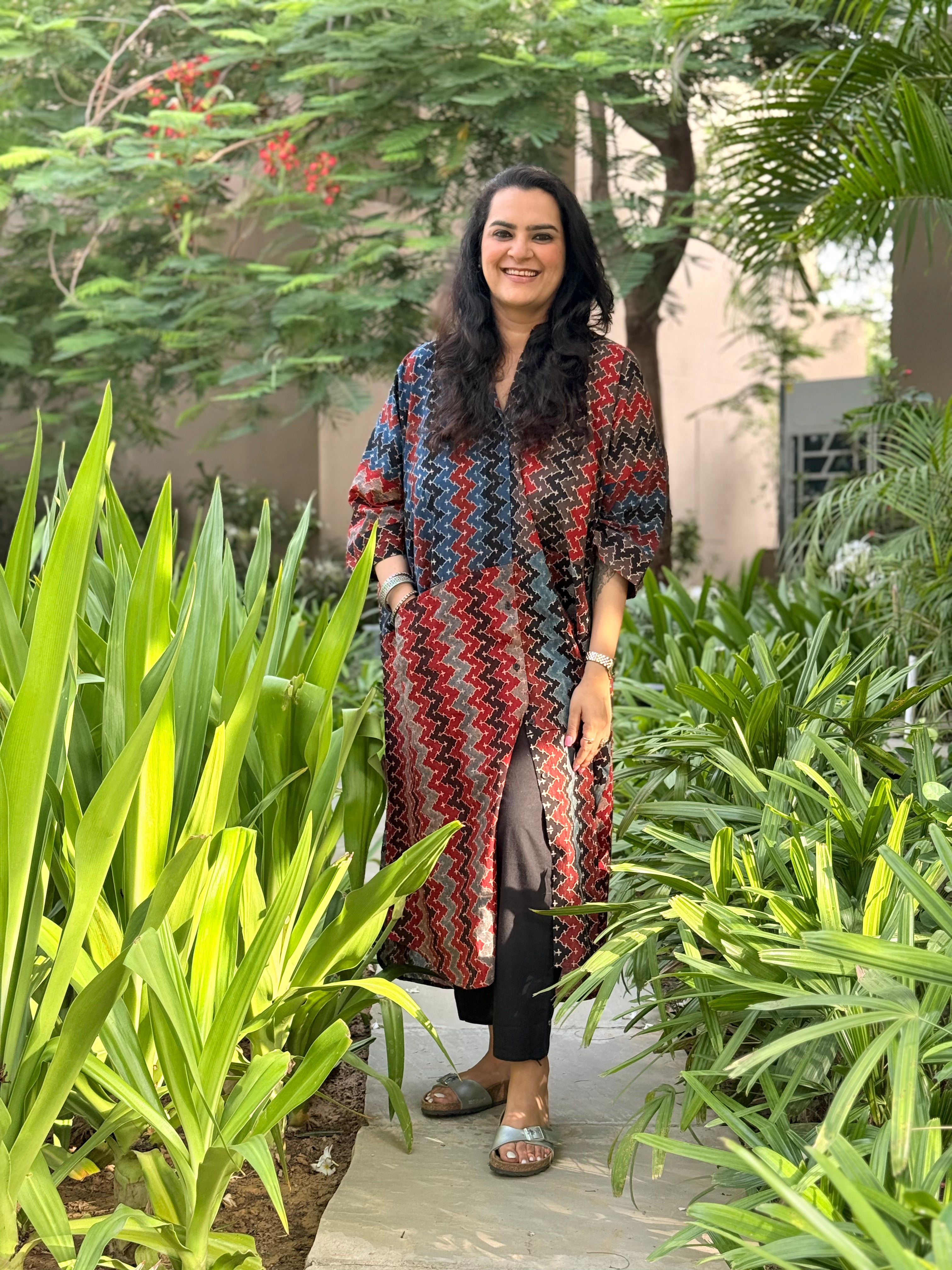Ajrak Chevron Antifit Kurta