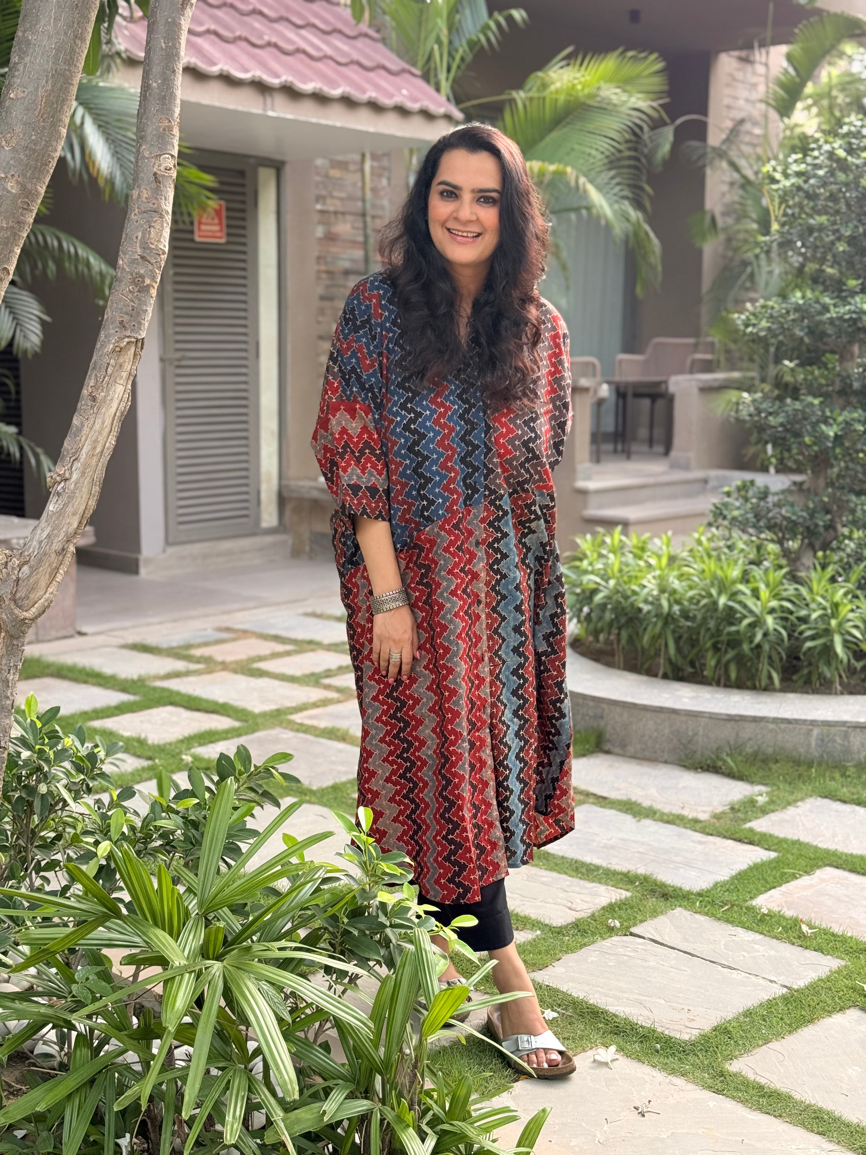 Ajrak Chevron Antifit Kurta