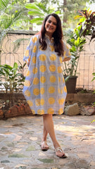 Limonchello Cowl Dress