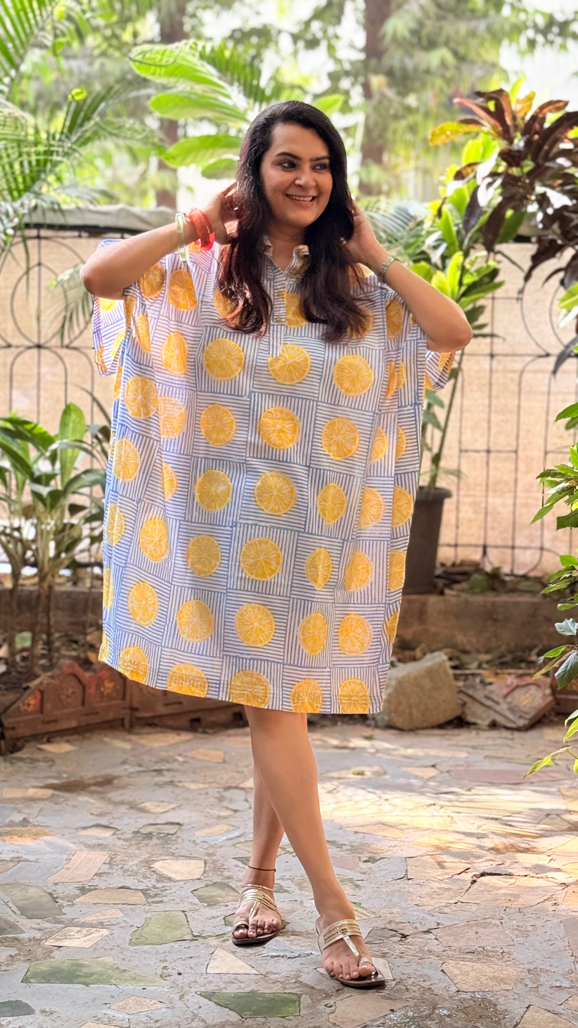 Limonchello Cowl Dress