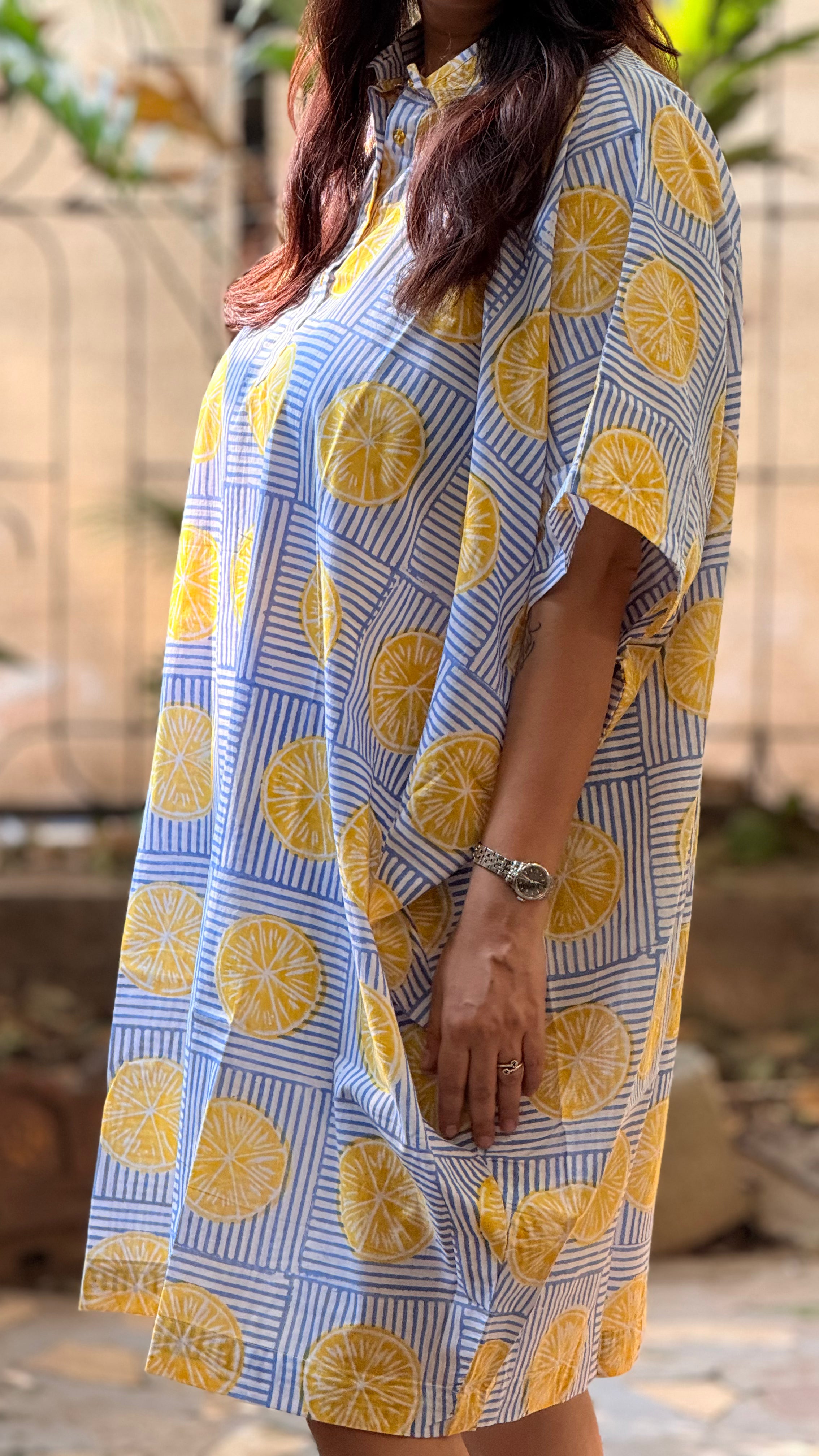 Limonchello Cowl Dress