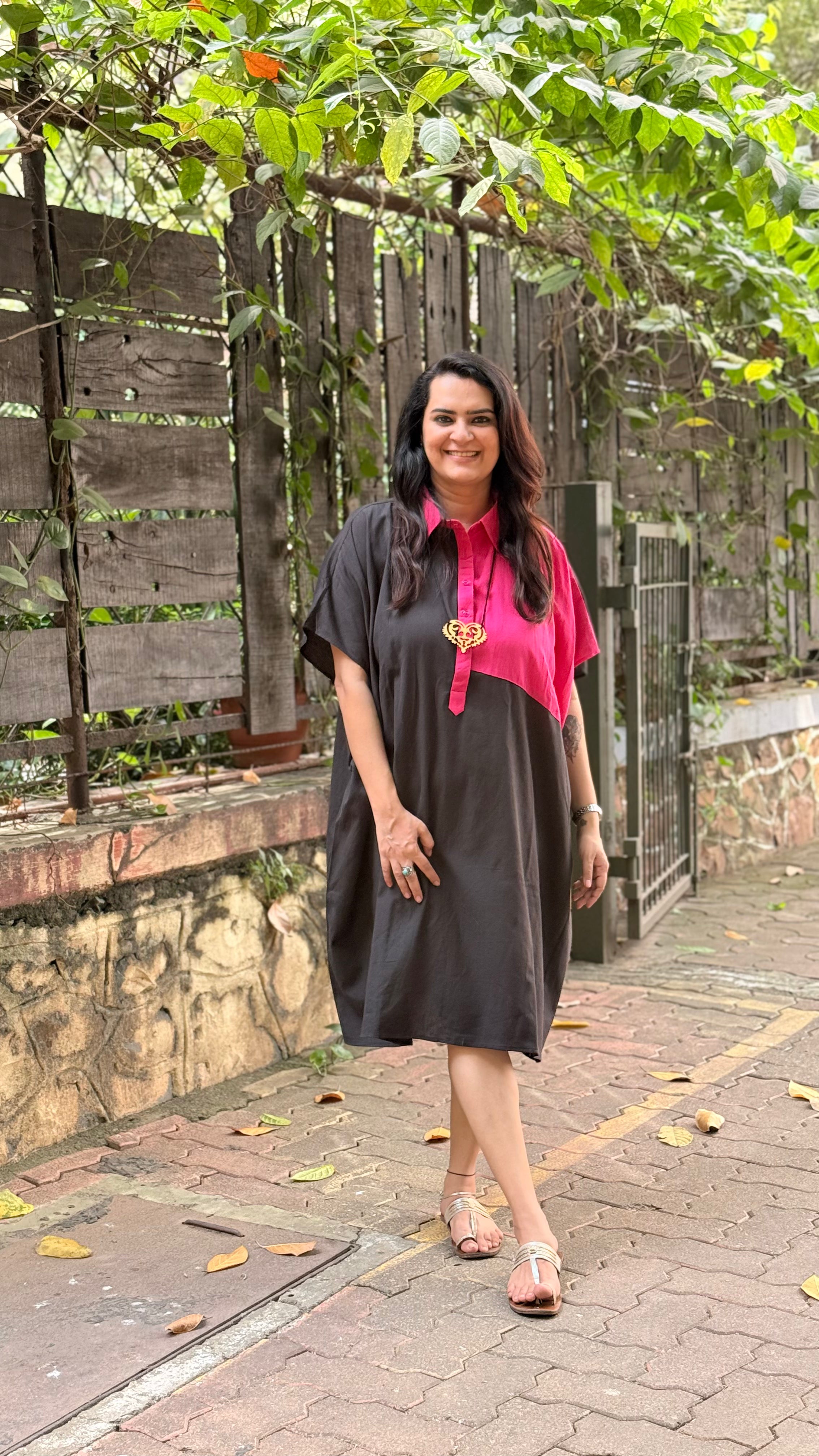 Midnight Rose Kaftan Dress