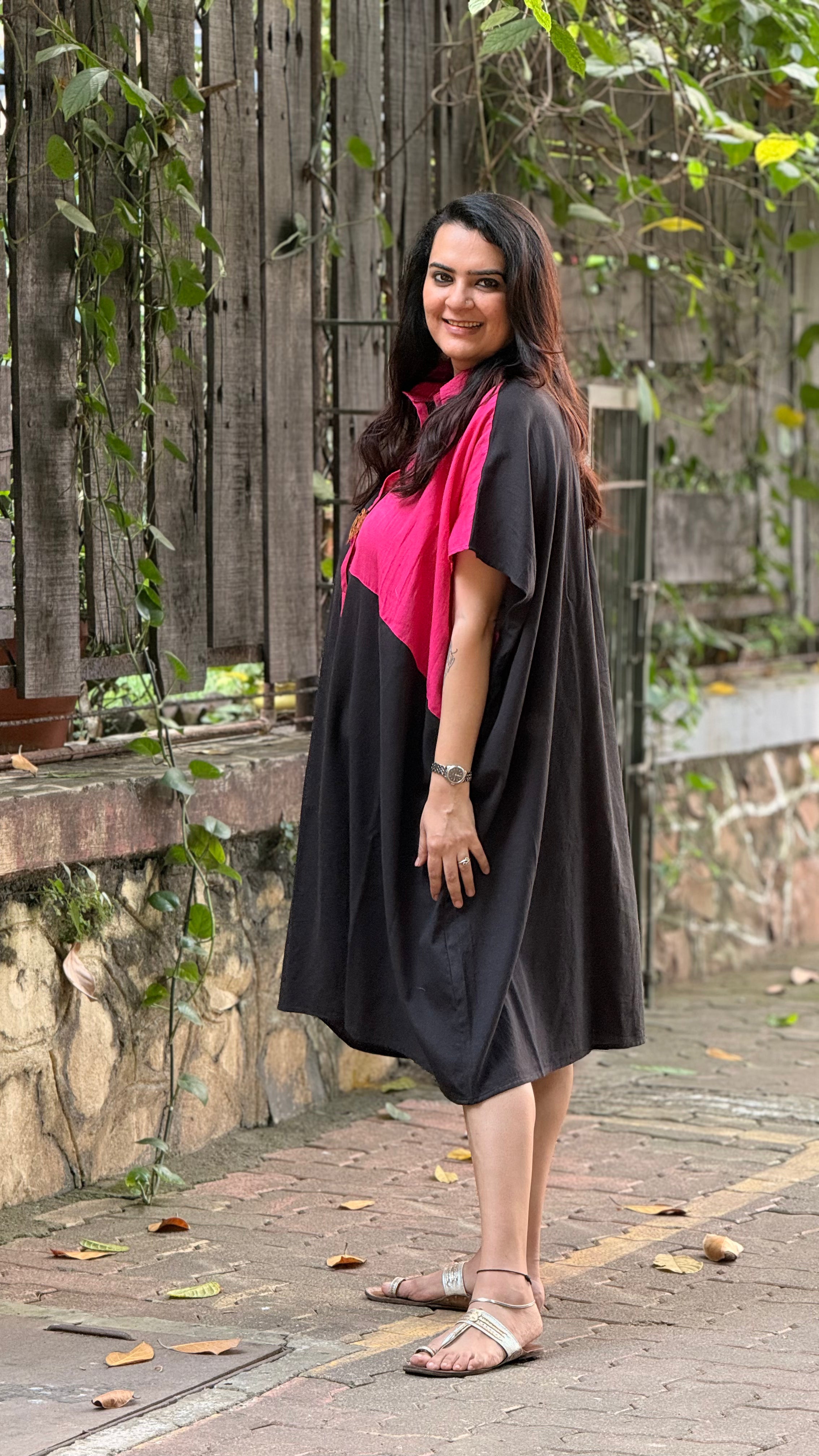 Midnight Rose Kaftan Dress