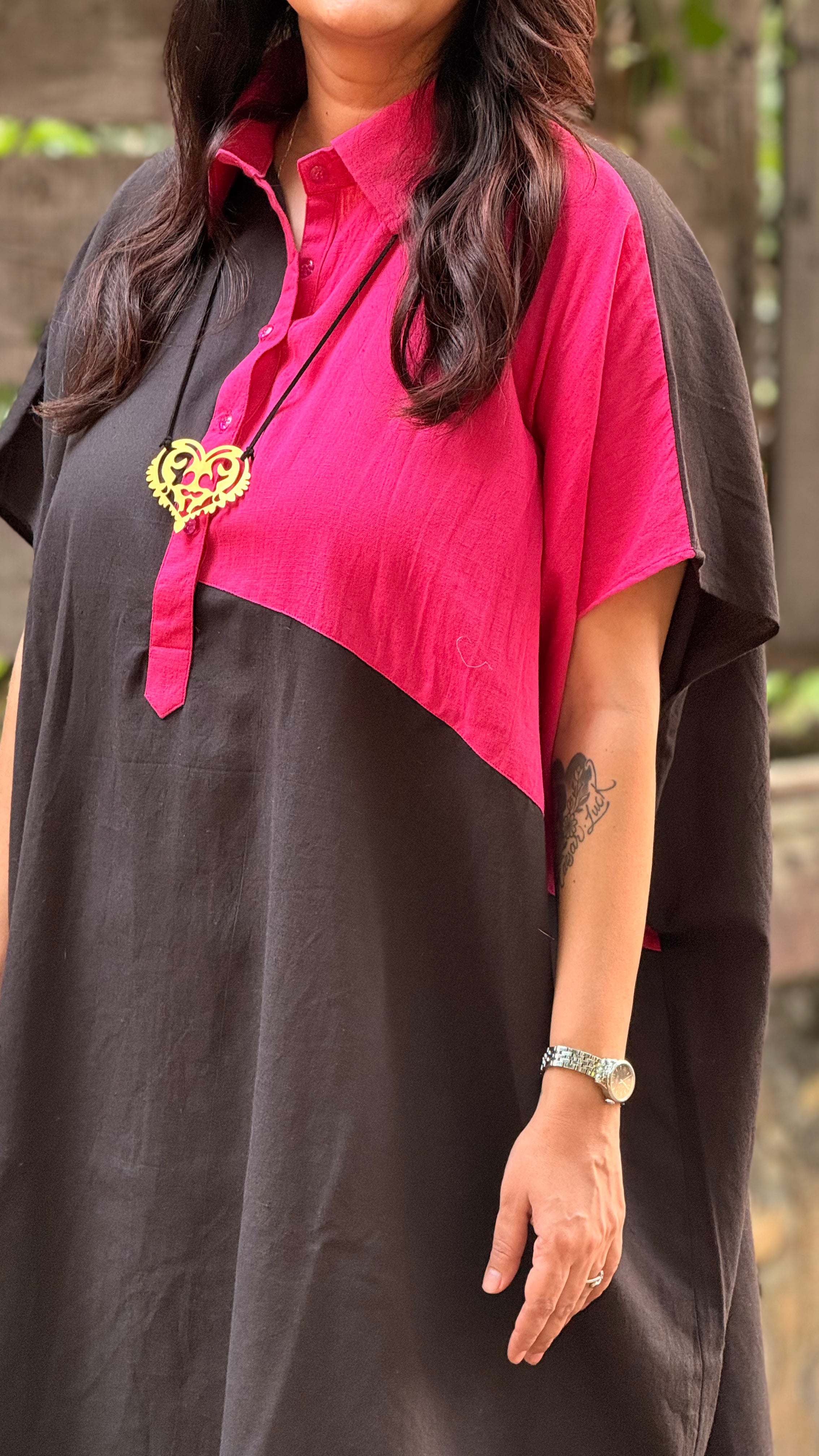 Midnight Rose Kaftan Dress