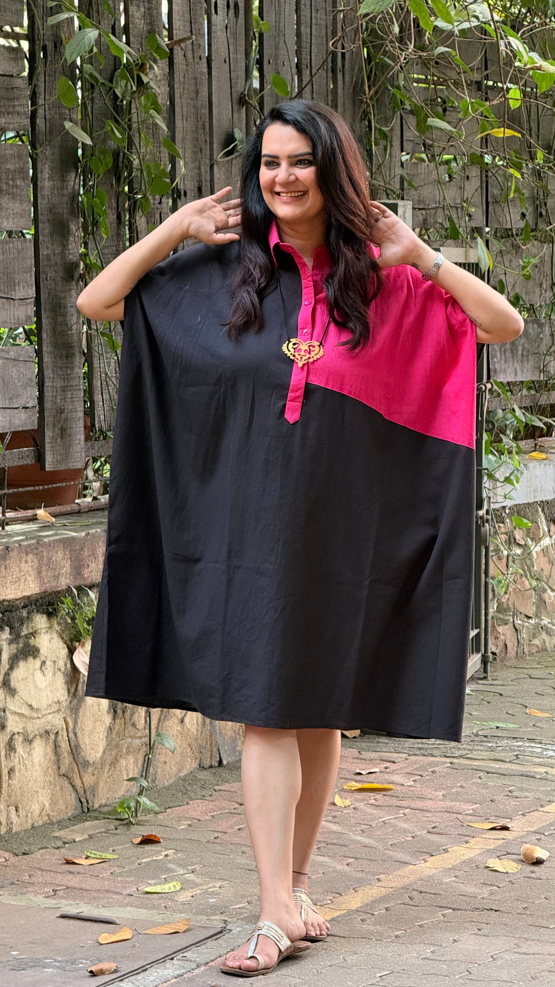 Midnight Rose Kaftan Dress