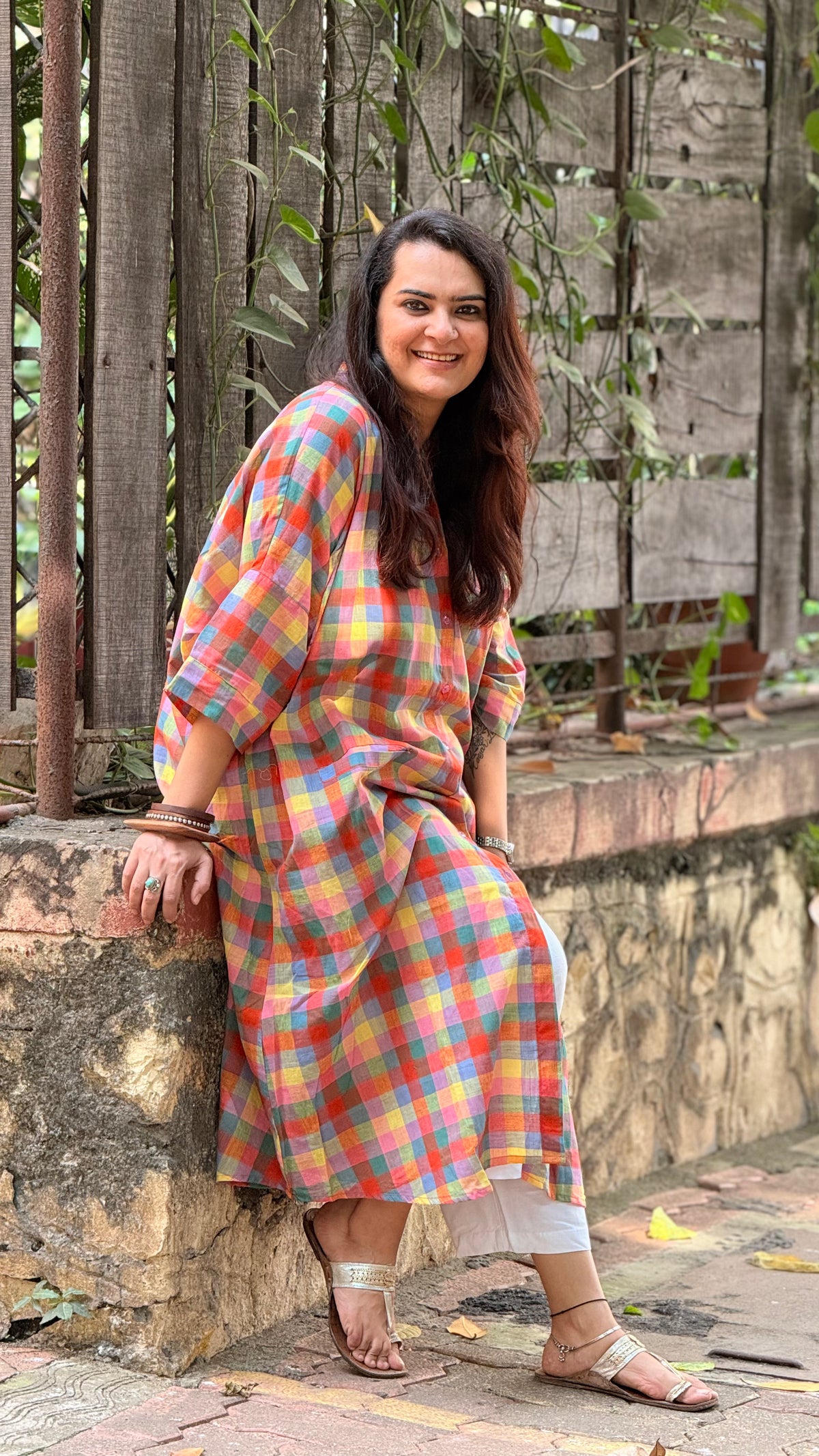 Madras Checks Antifit Kurta