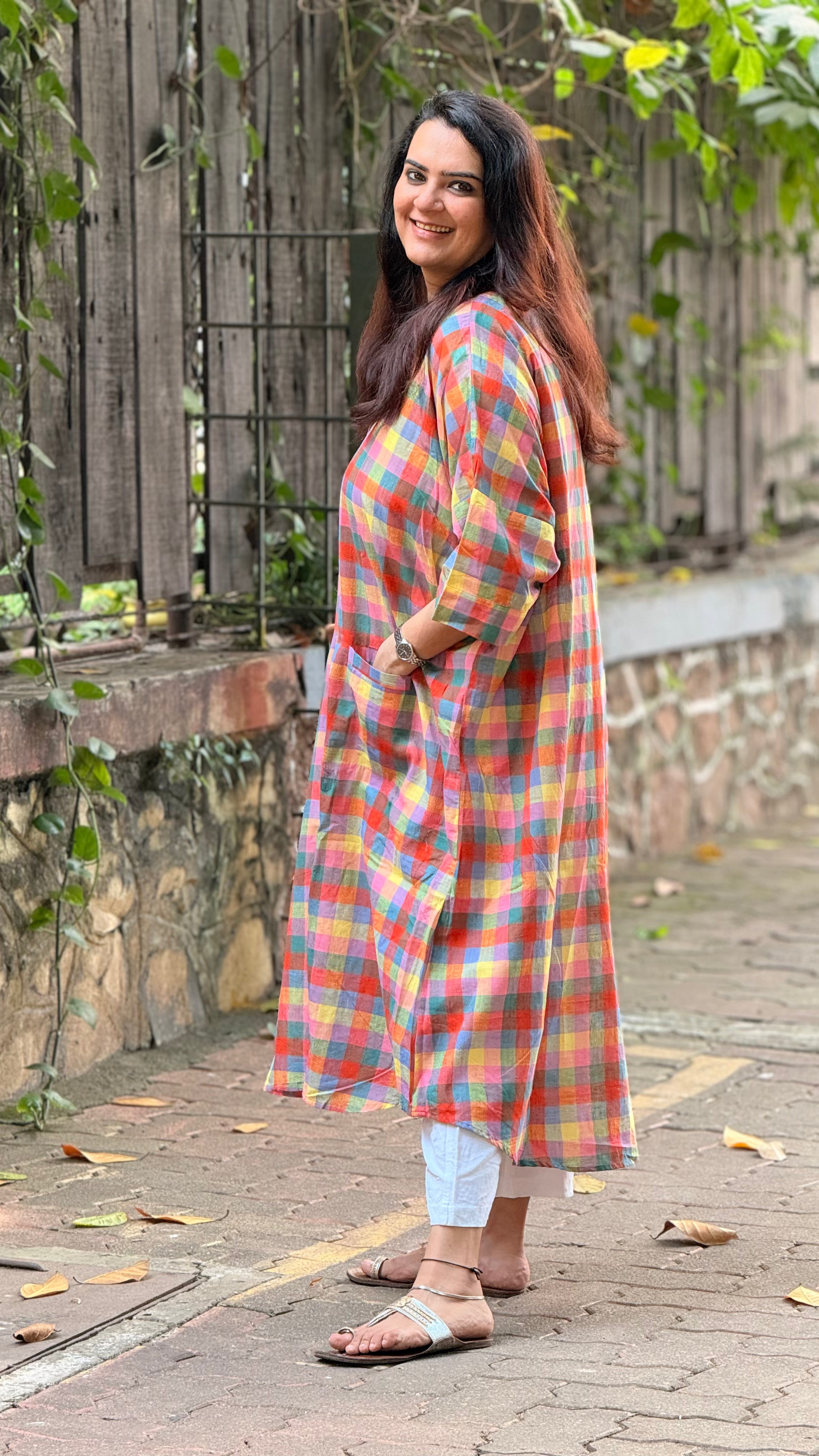 Madras Checks Antifit Kurta