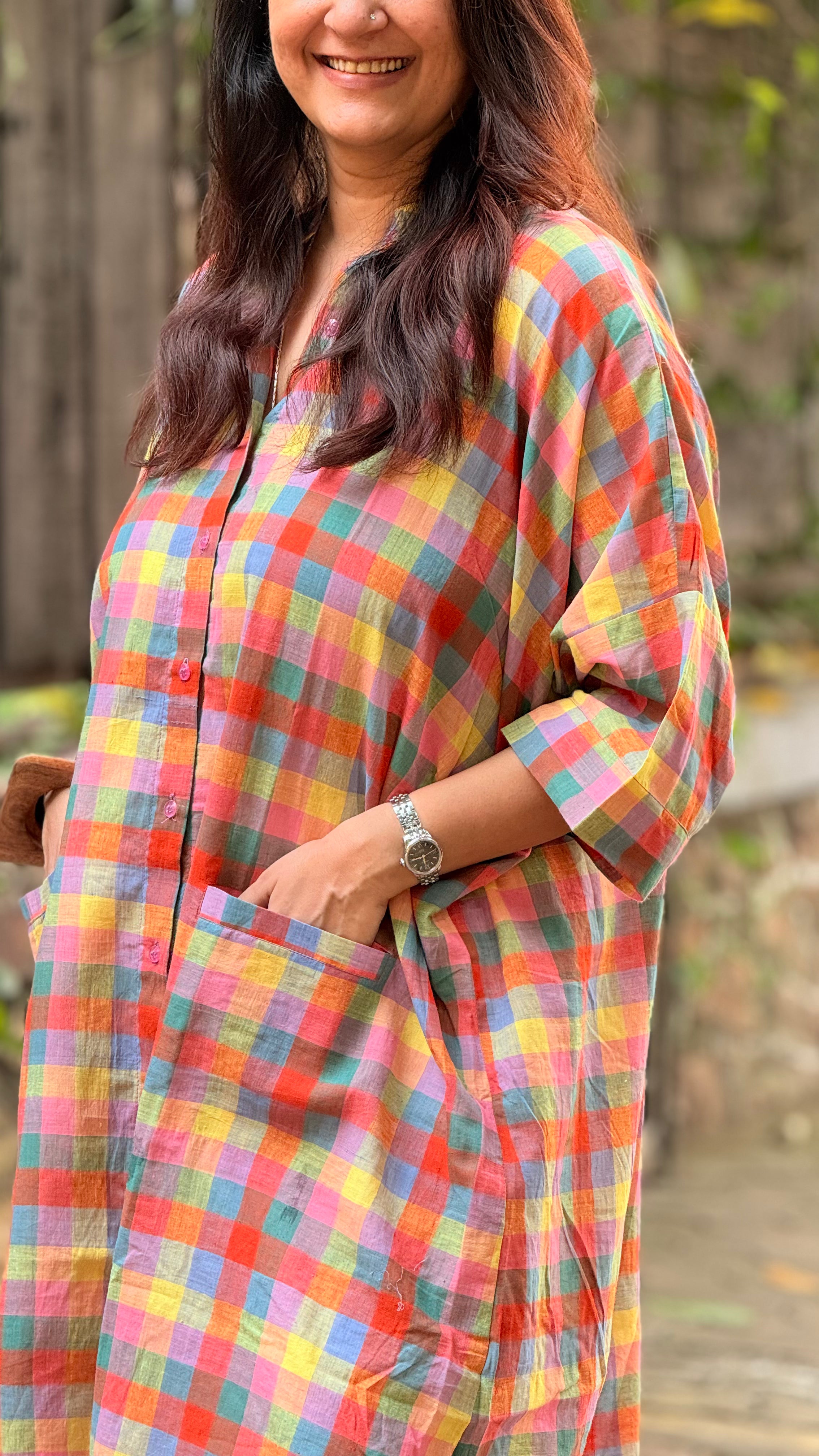 Madras Checks Antifit Kurta