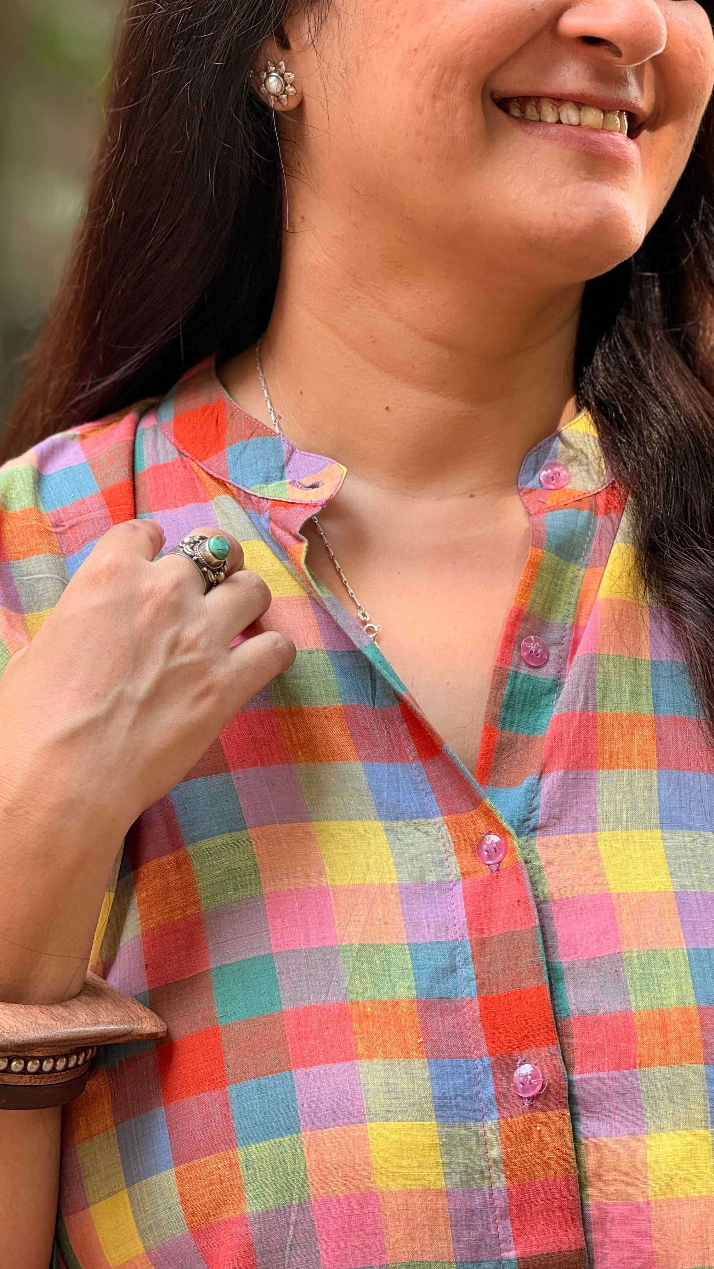 Madras Checks Antifit Kurta
