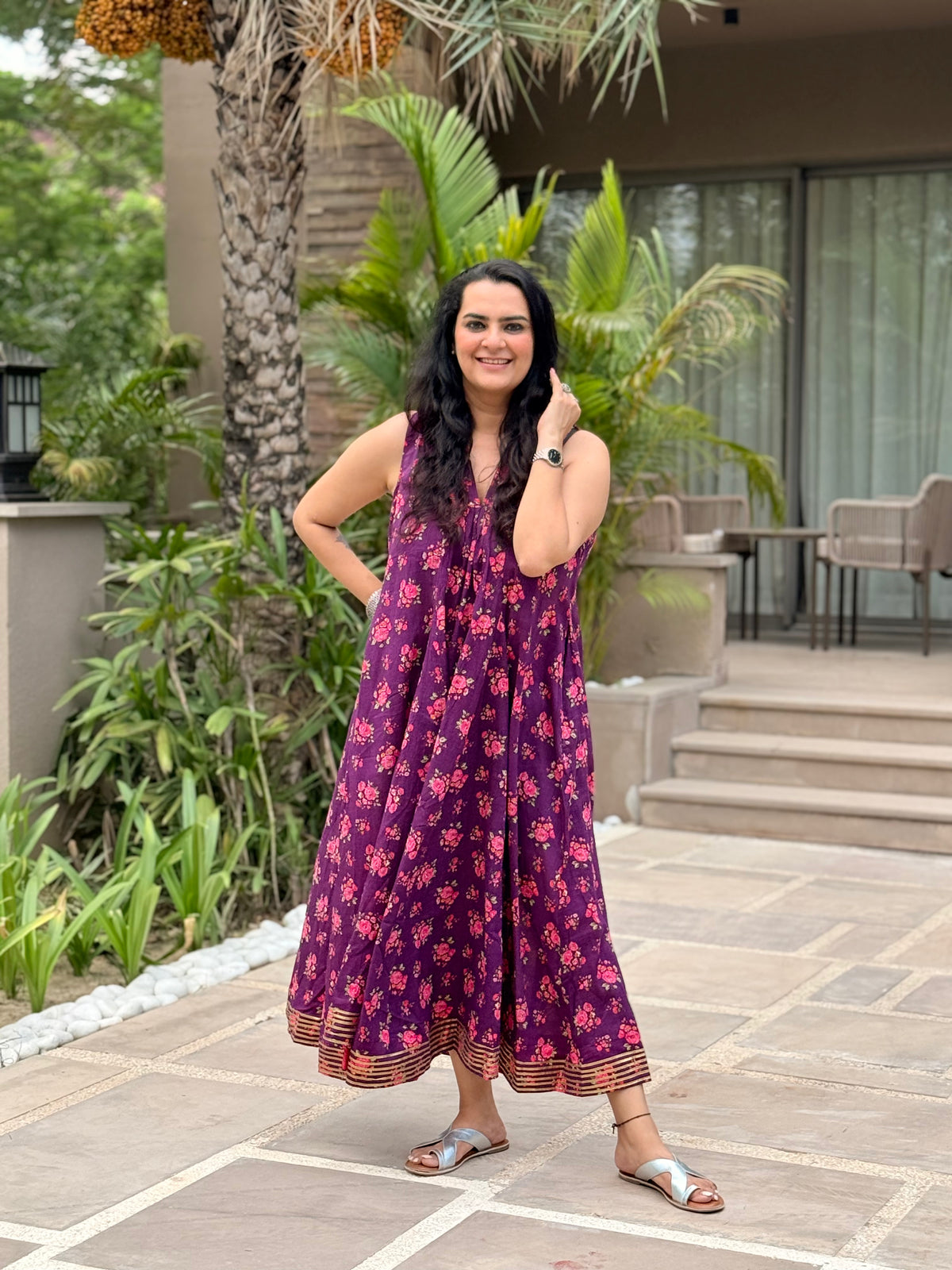 Surkh Dress - Purple (Made to Order)