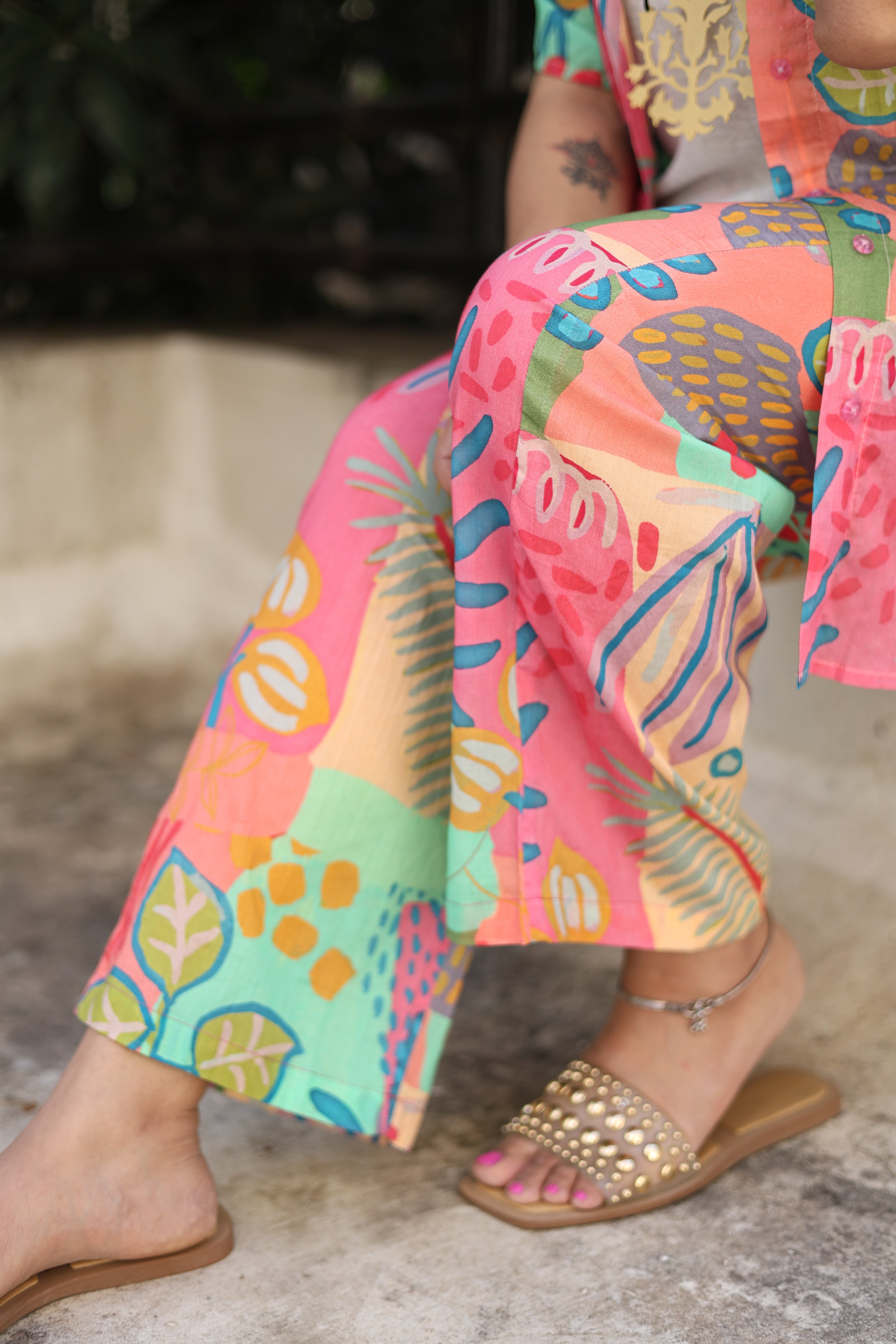 Abstract Art Pink Coord