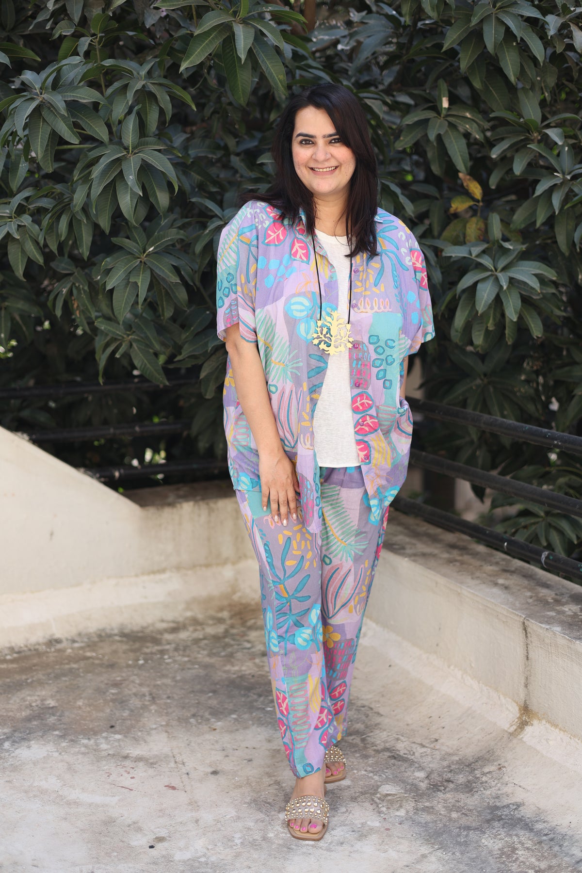 Abstract Art Lavender Coord
