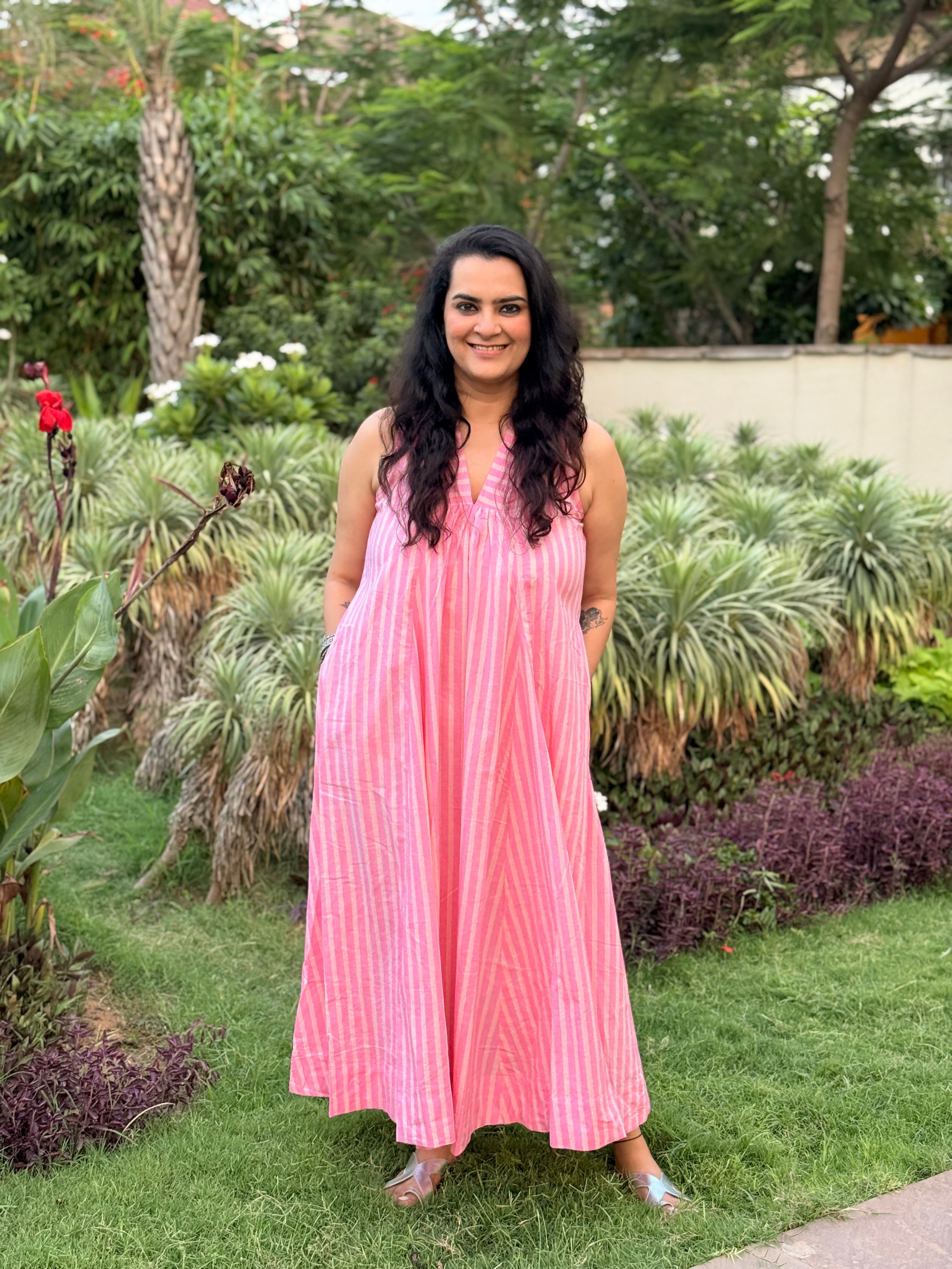Surkh - Stripe Dress