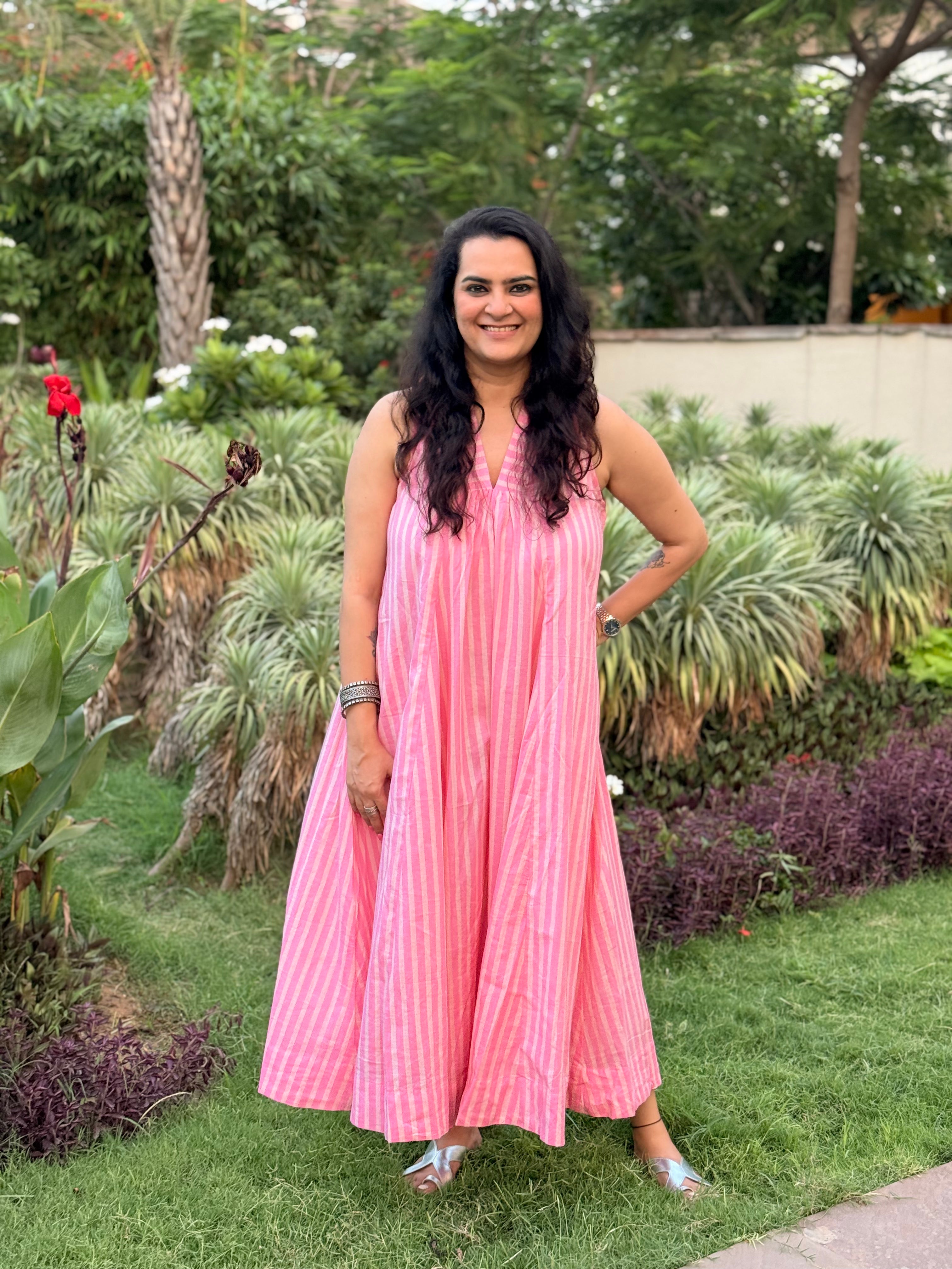 Surkh - Stripe Dress