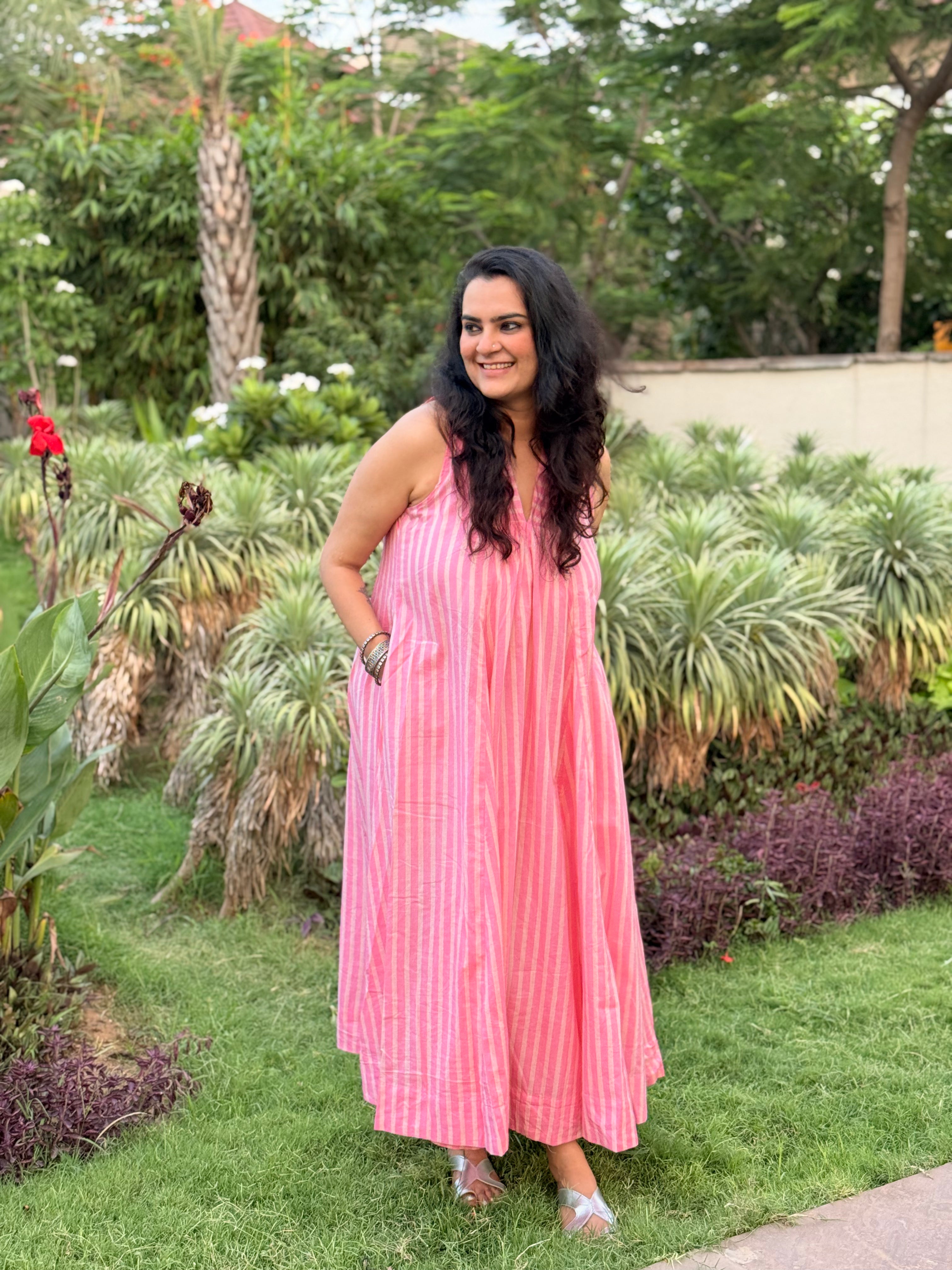 Surkh - Stripe Dress