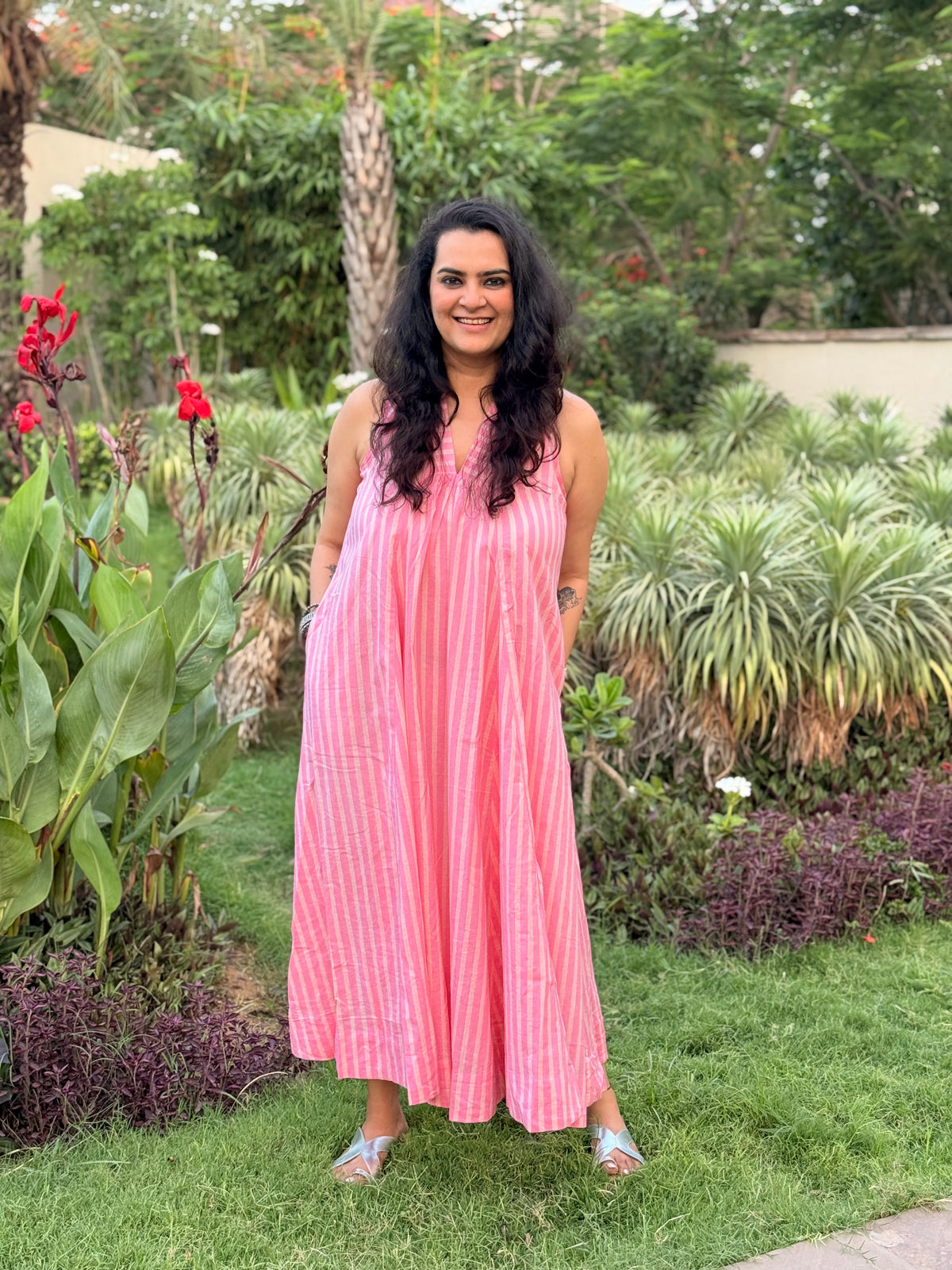 Surkh - Stripe Dress