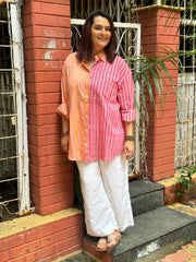 Candy Stripe Oversized Shirt
