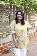 Yellow & Teal Oversized Shirt